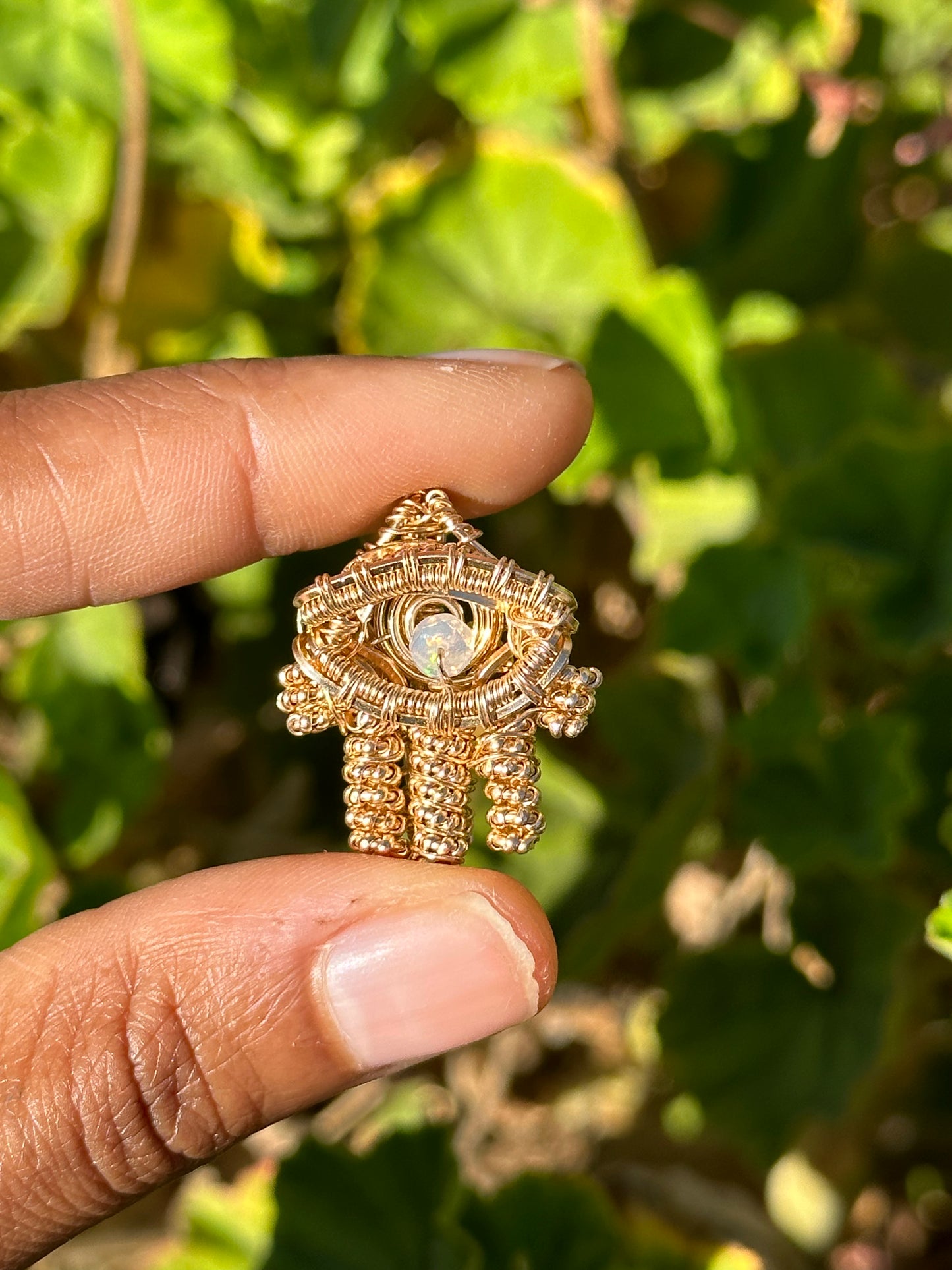 Hamsa necklace