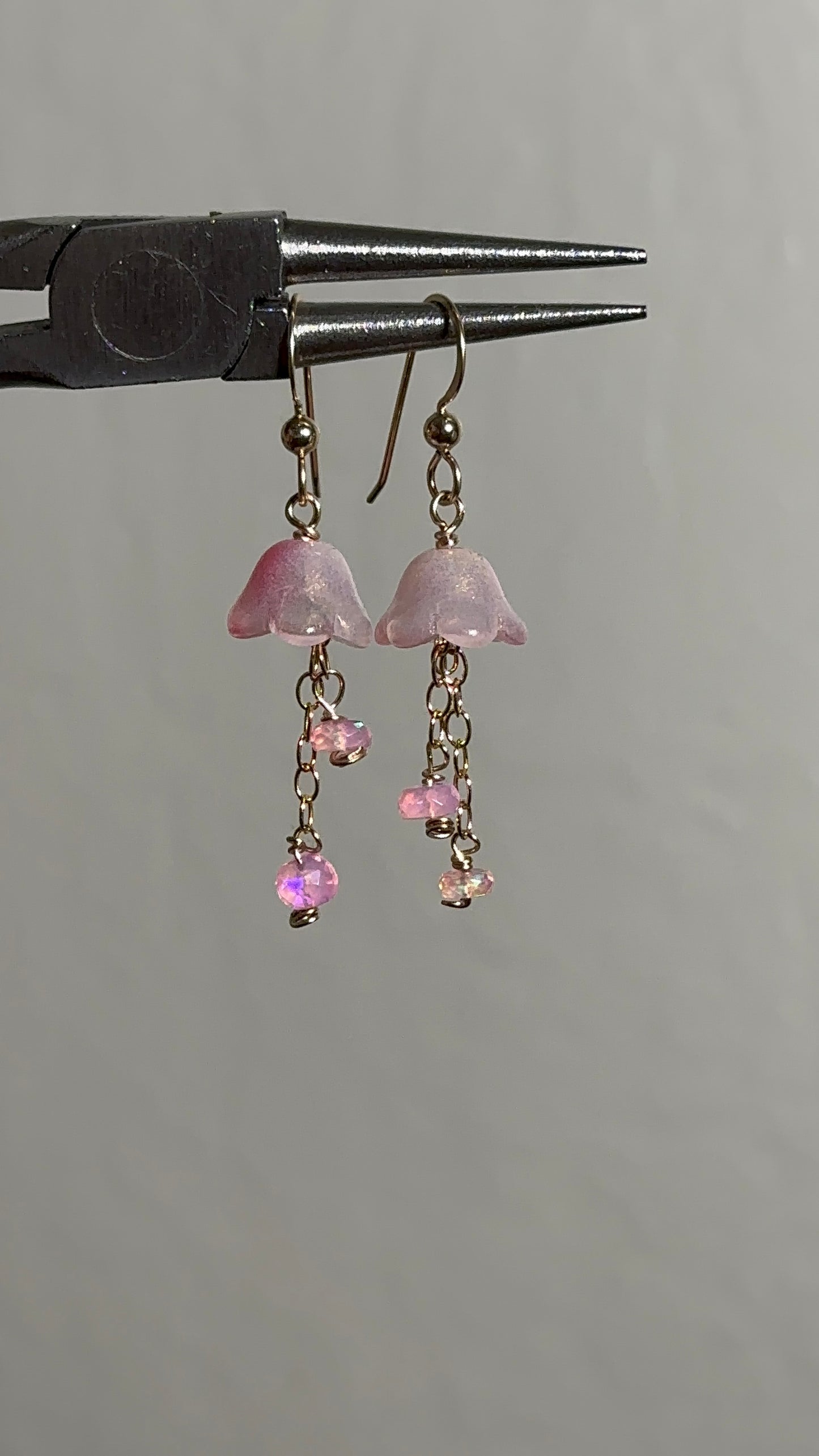 Pink Opal Jelly earrings