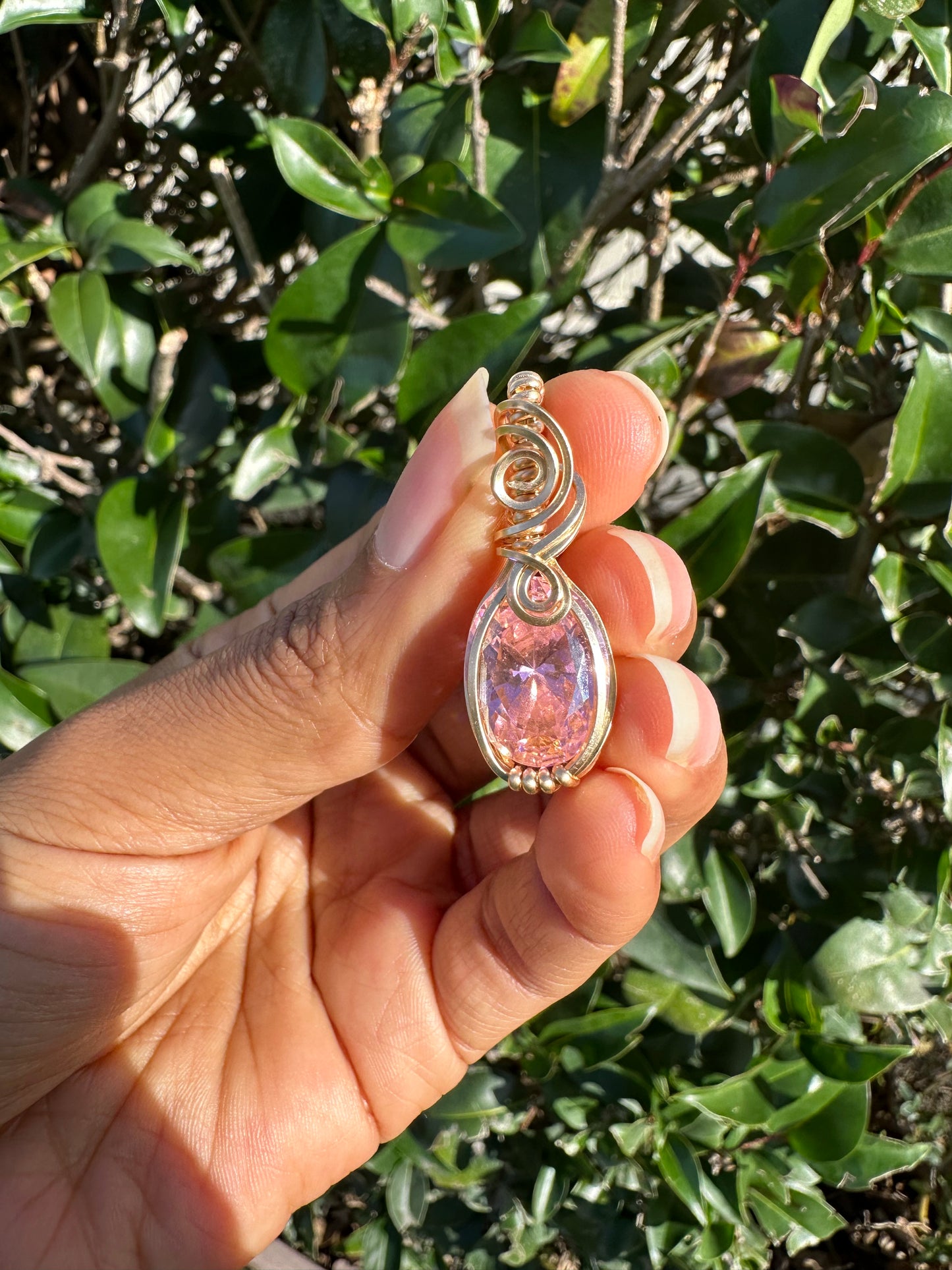 Pink Zircon Necklace