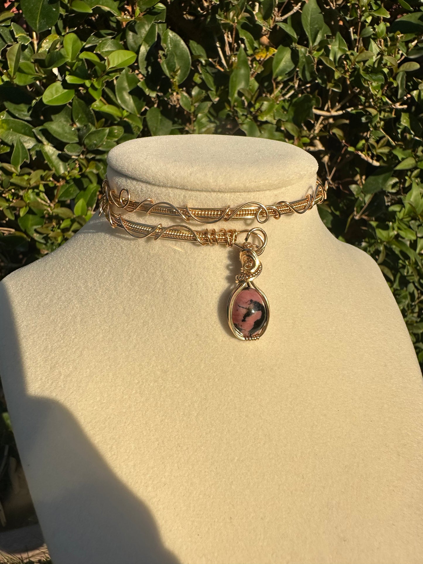 Rhodonite Choker