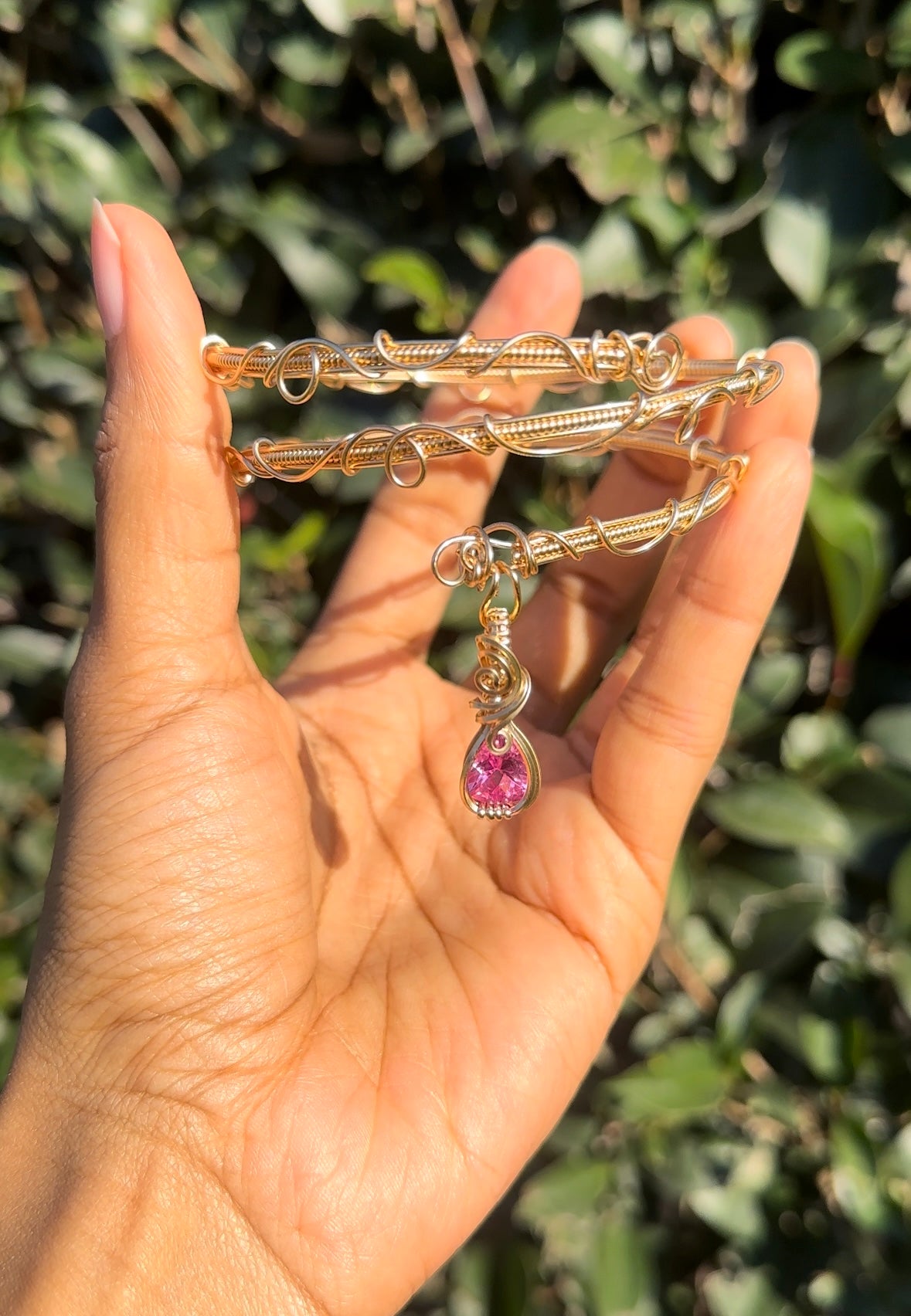 Hot Pink Zircon Choker