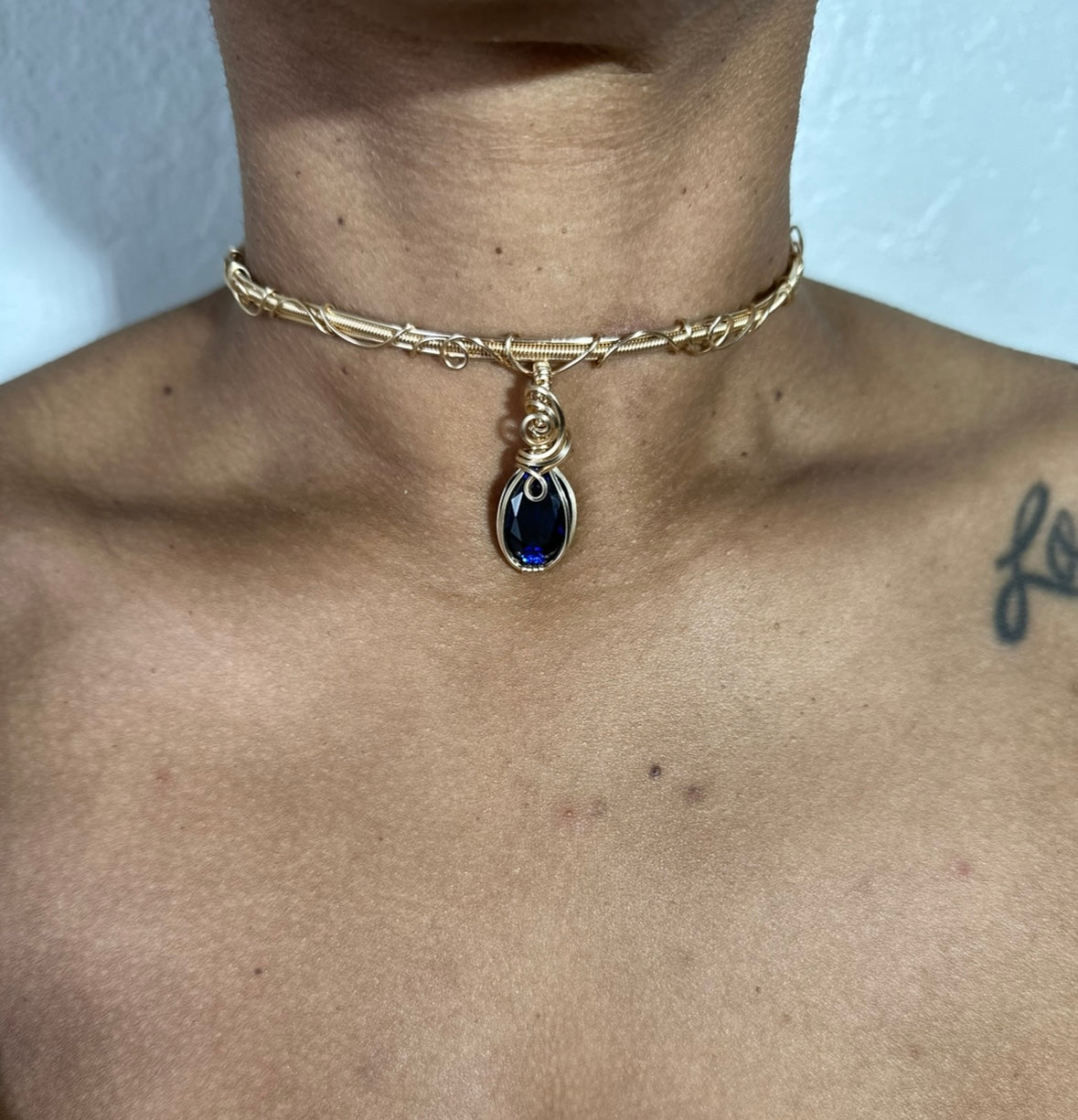 Sapphire Choker