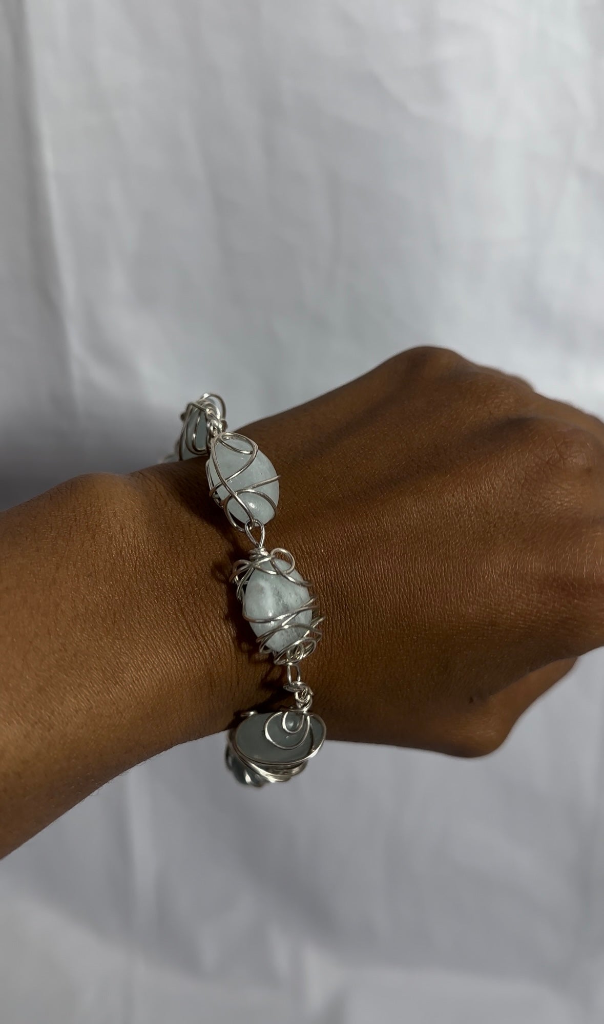 Aquamarine Charm Bracelet