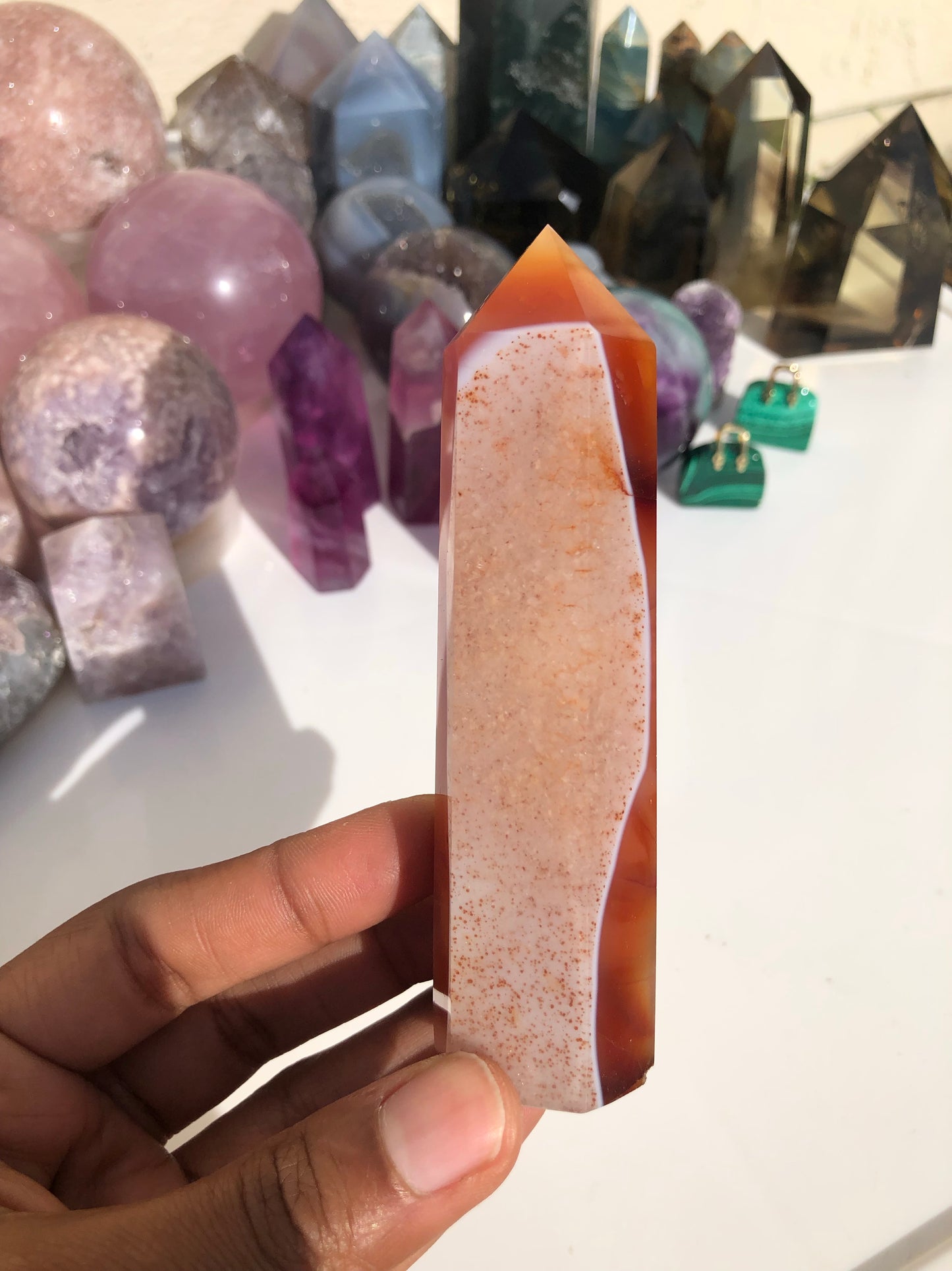 Carnelian x Agate Tower