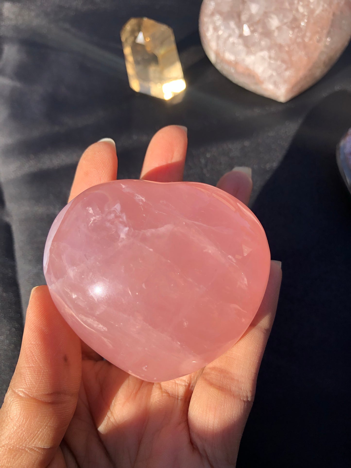 Rose Quartz Heart