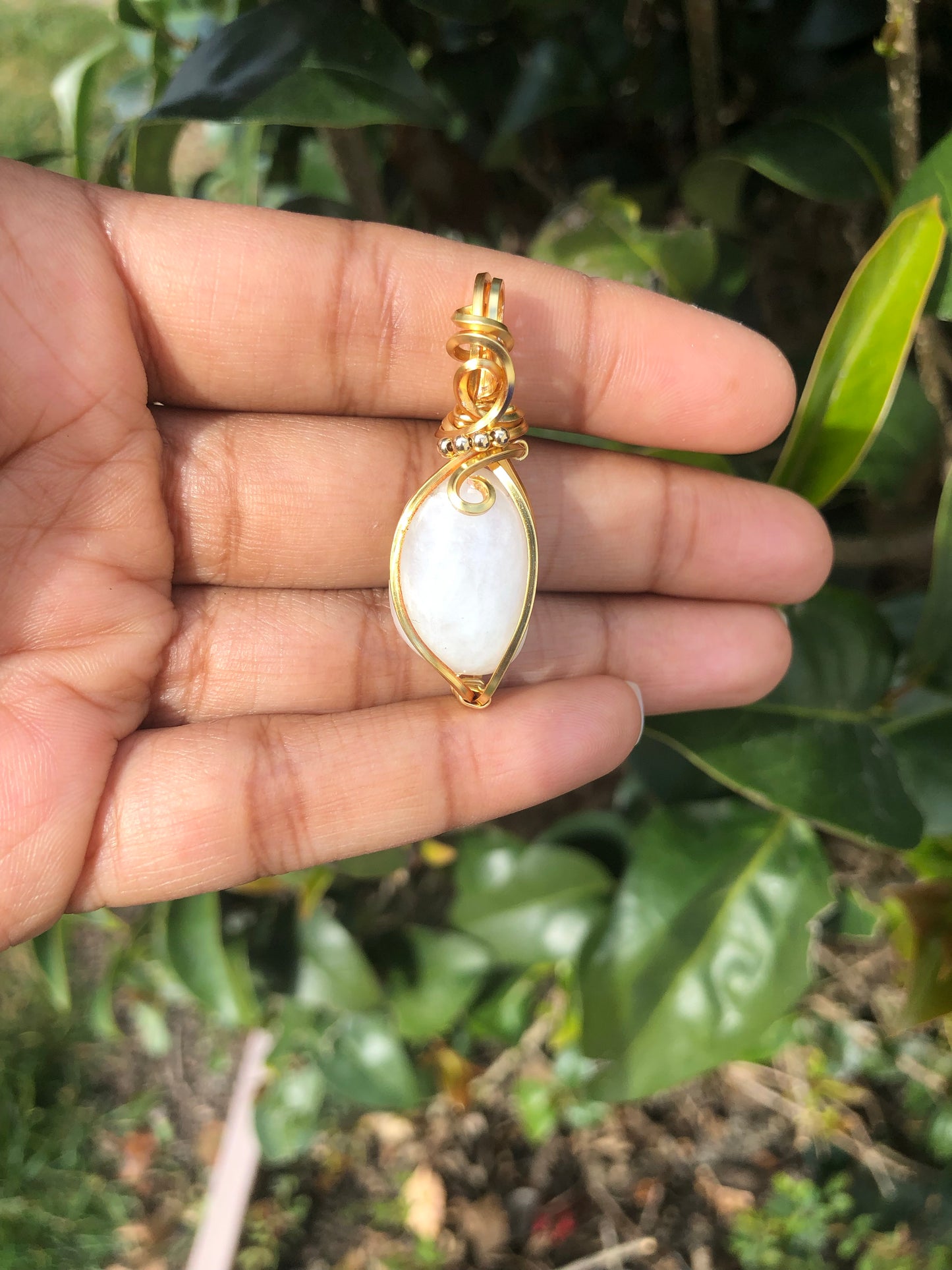 Rainbow Moonstone Necklace