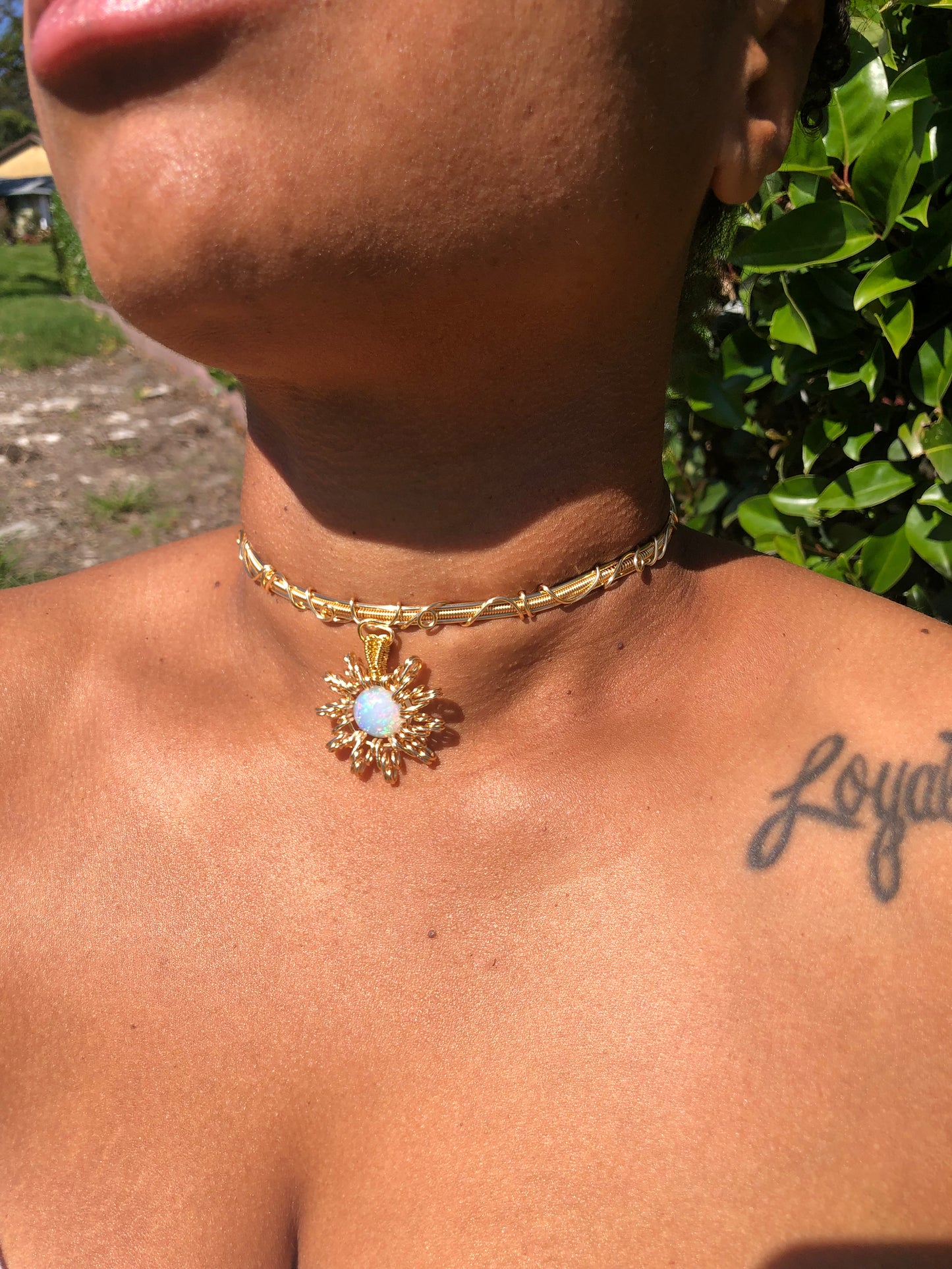 Sun Opal Choker