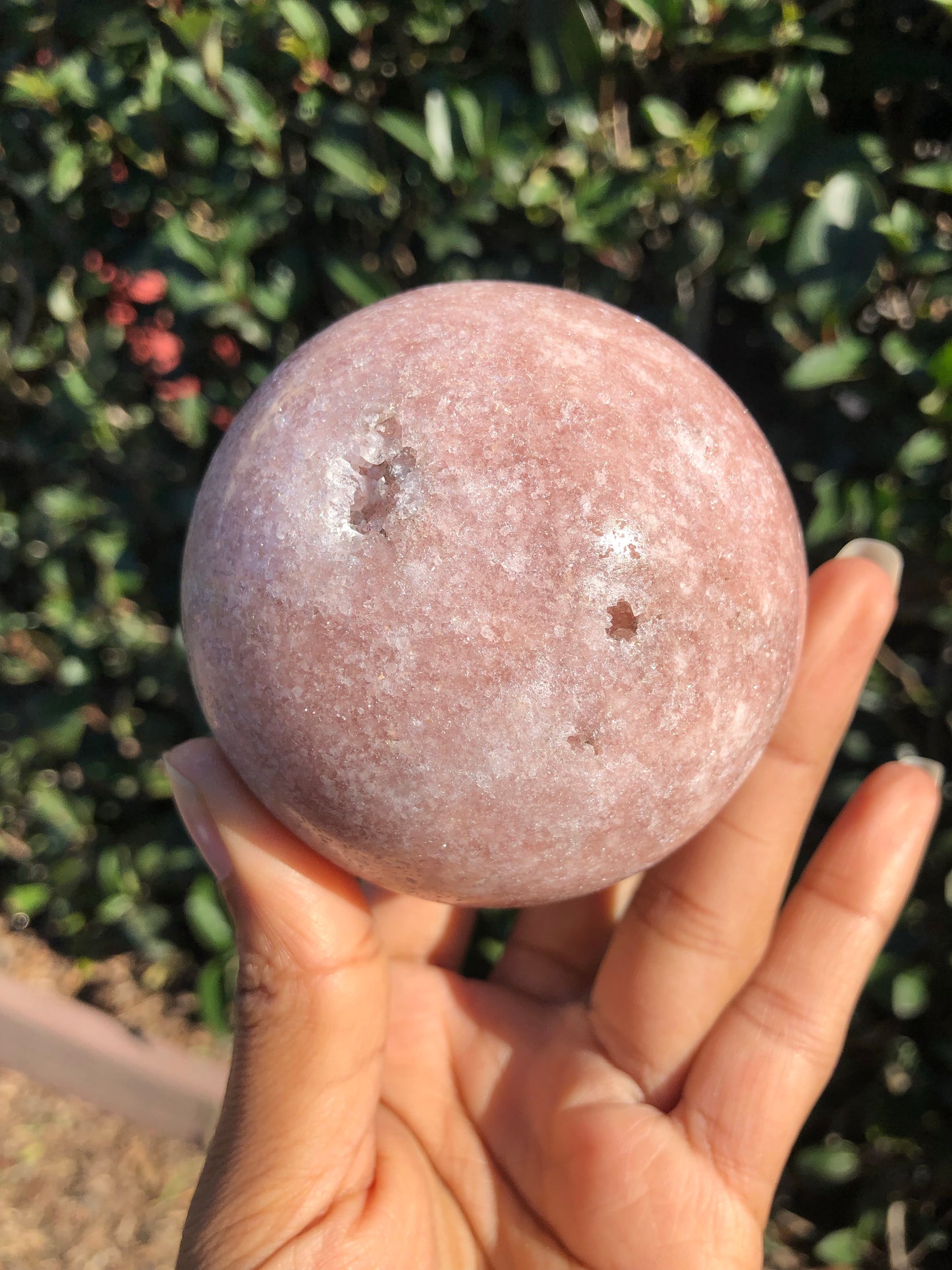 Pink Amethyst Druzy Sphere