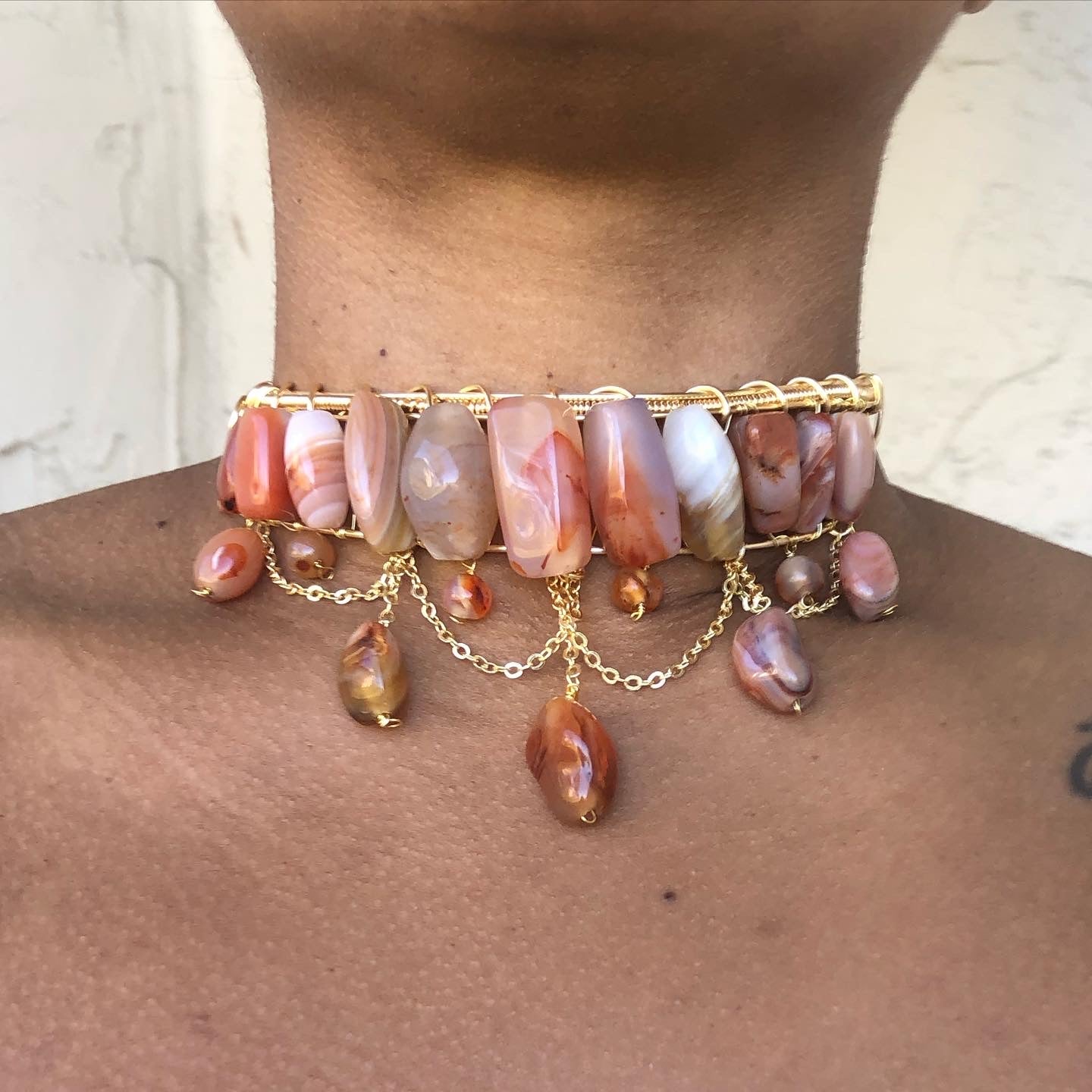 Carnelian Goddess Choker