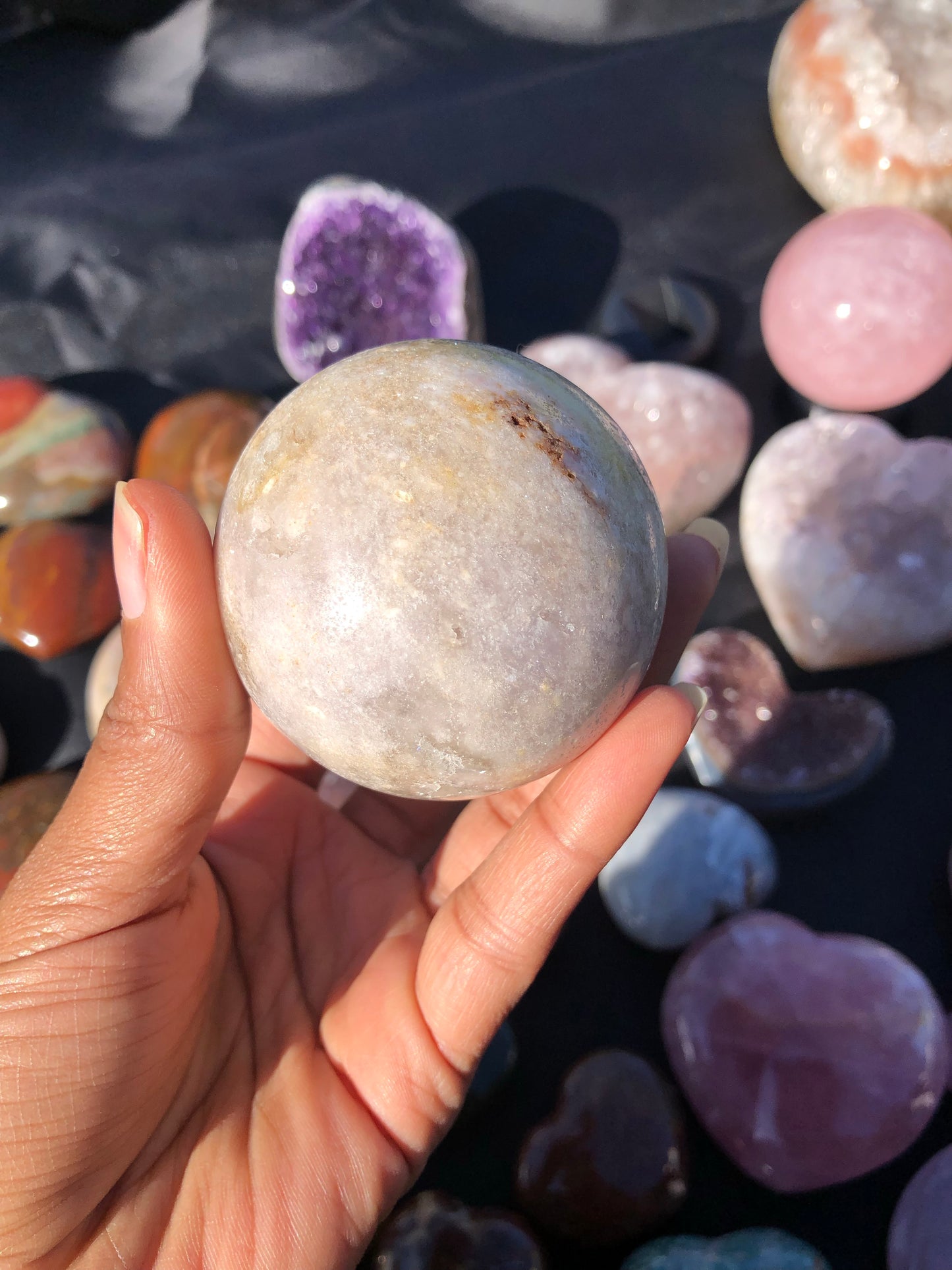 Pink Amethyst Druzy Sphere