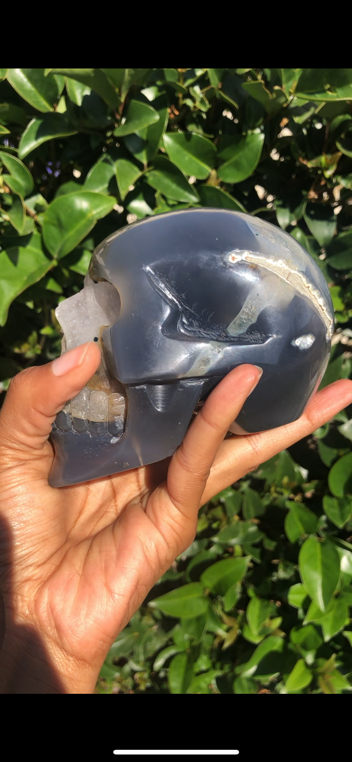 Agate x Amethyst Druzy Skull