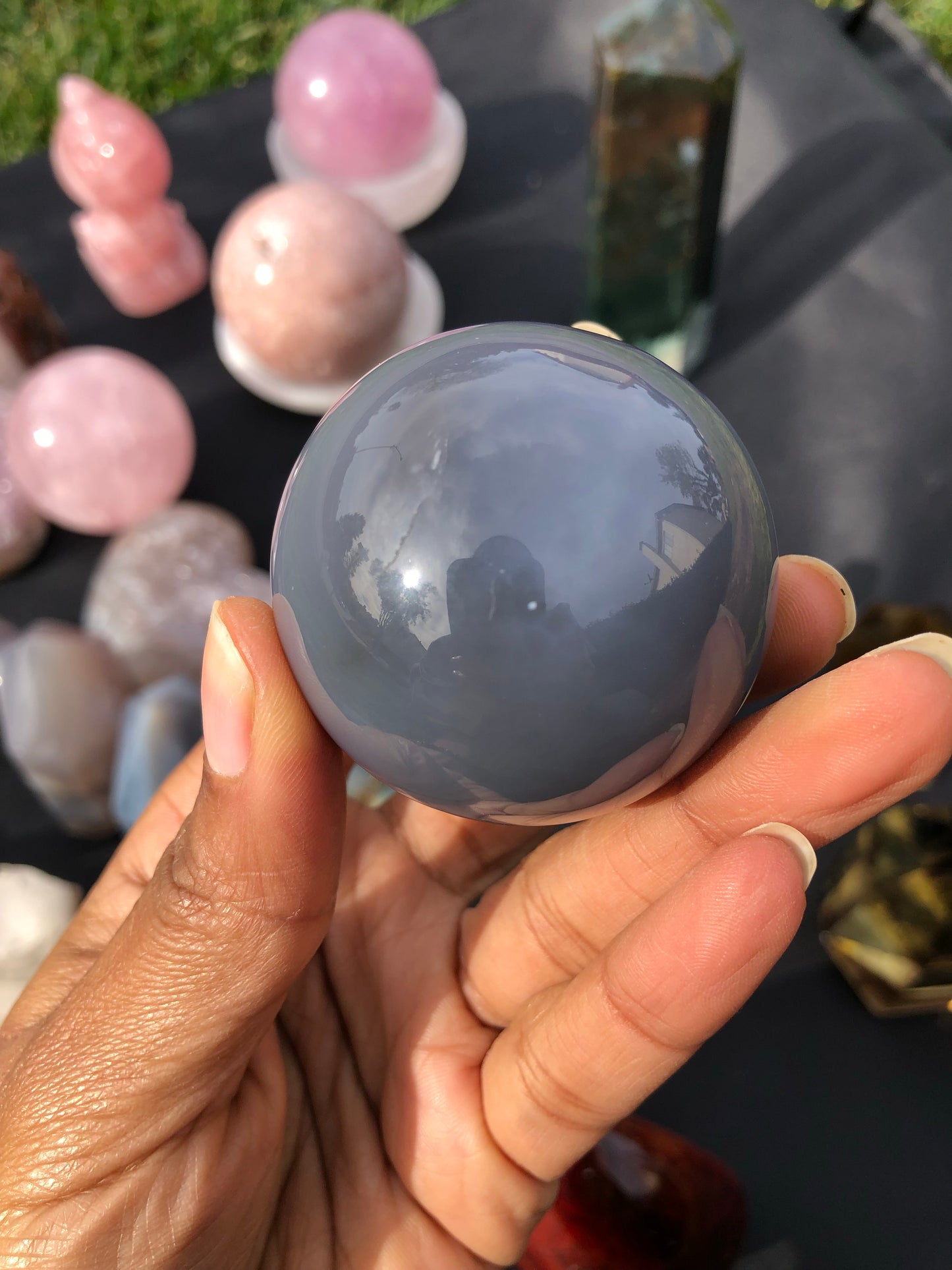 Agate Druzy Sphere
