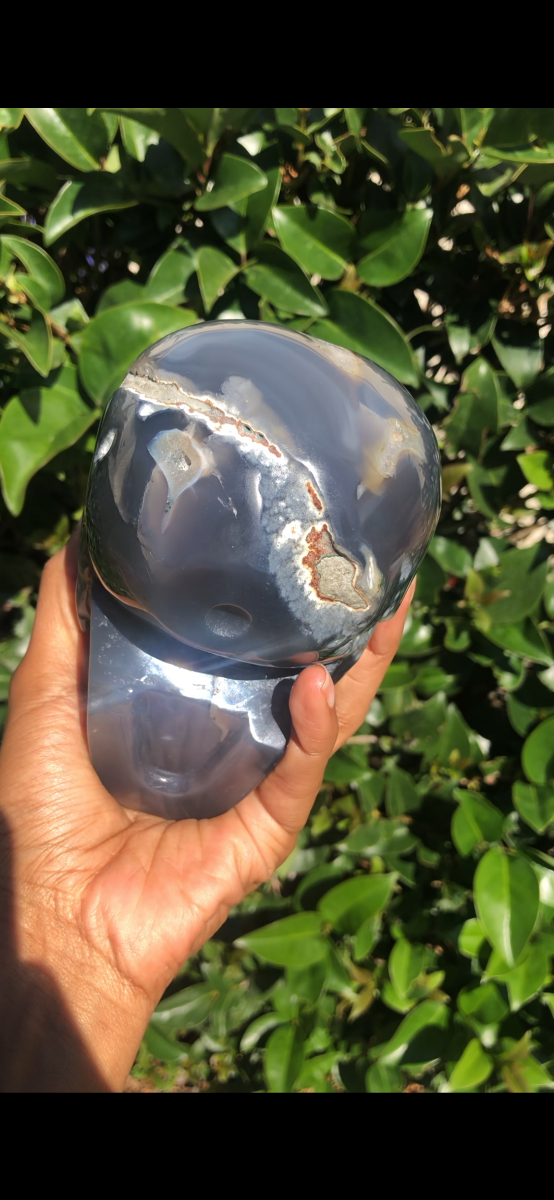 Agate x Amethyst Druzy Skull