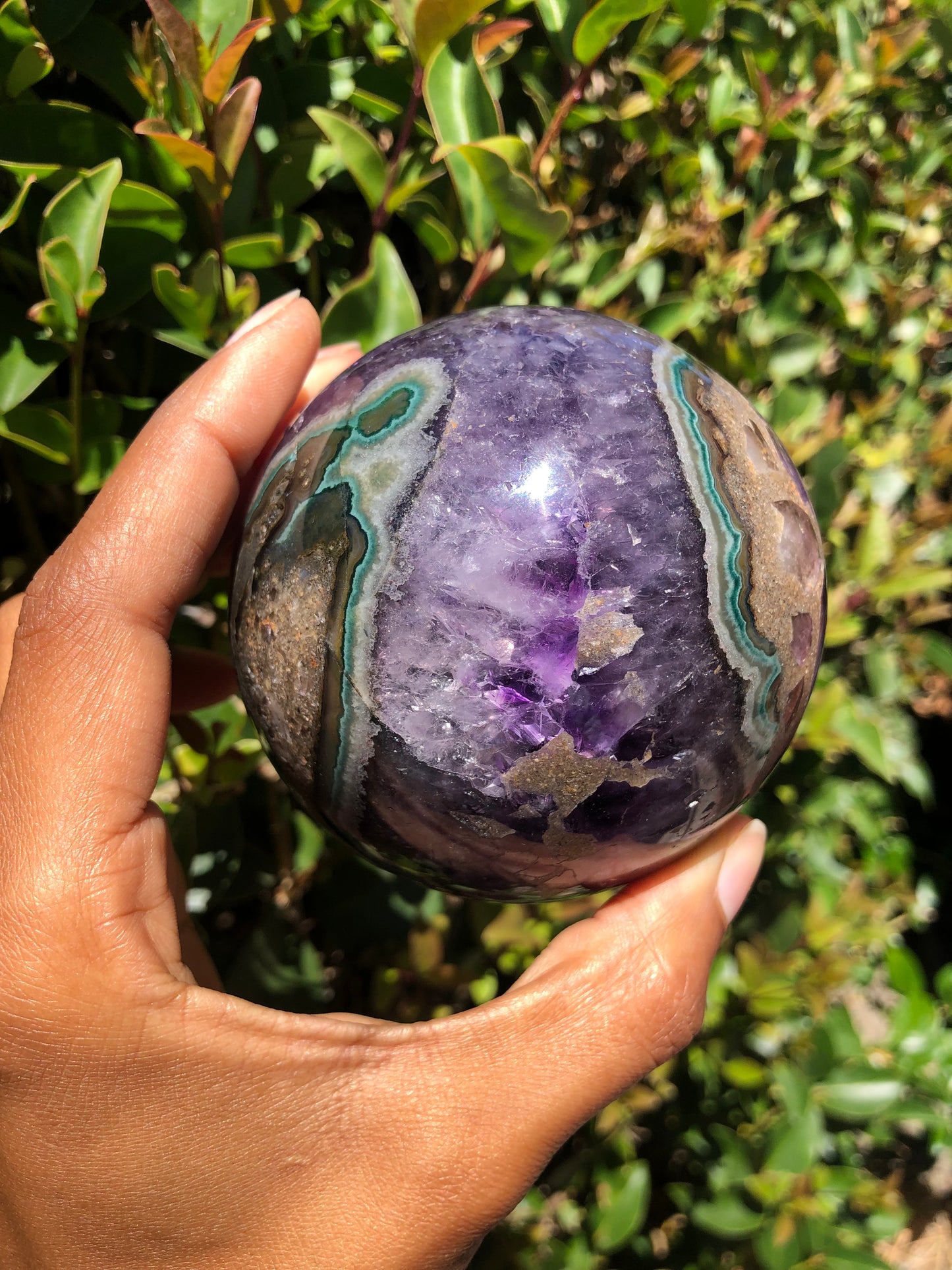 Amethyst Geode Sphere
