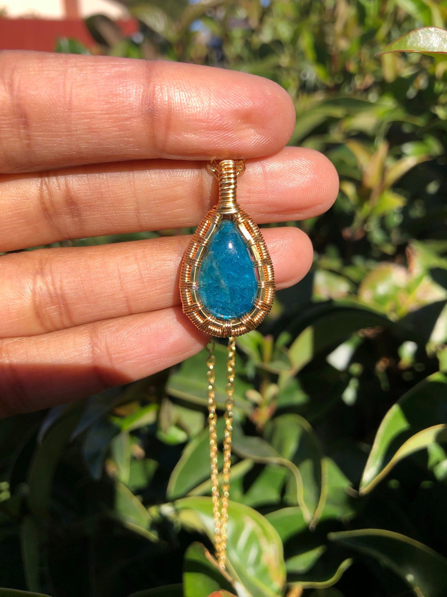 Blue Apatite Necklace