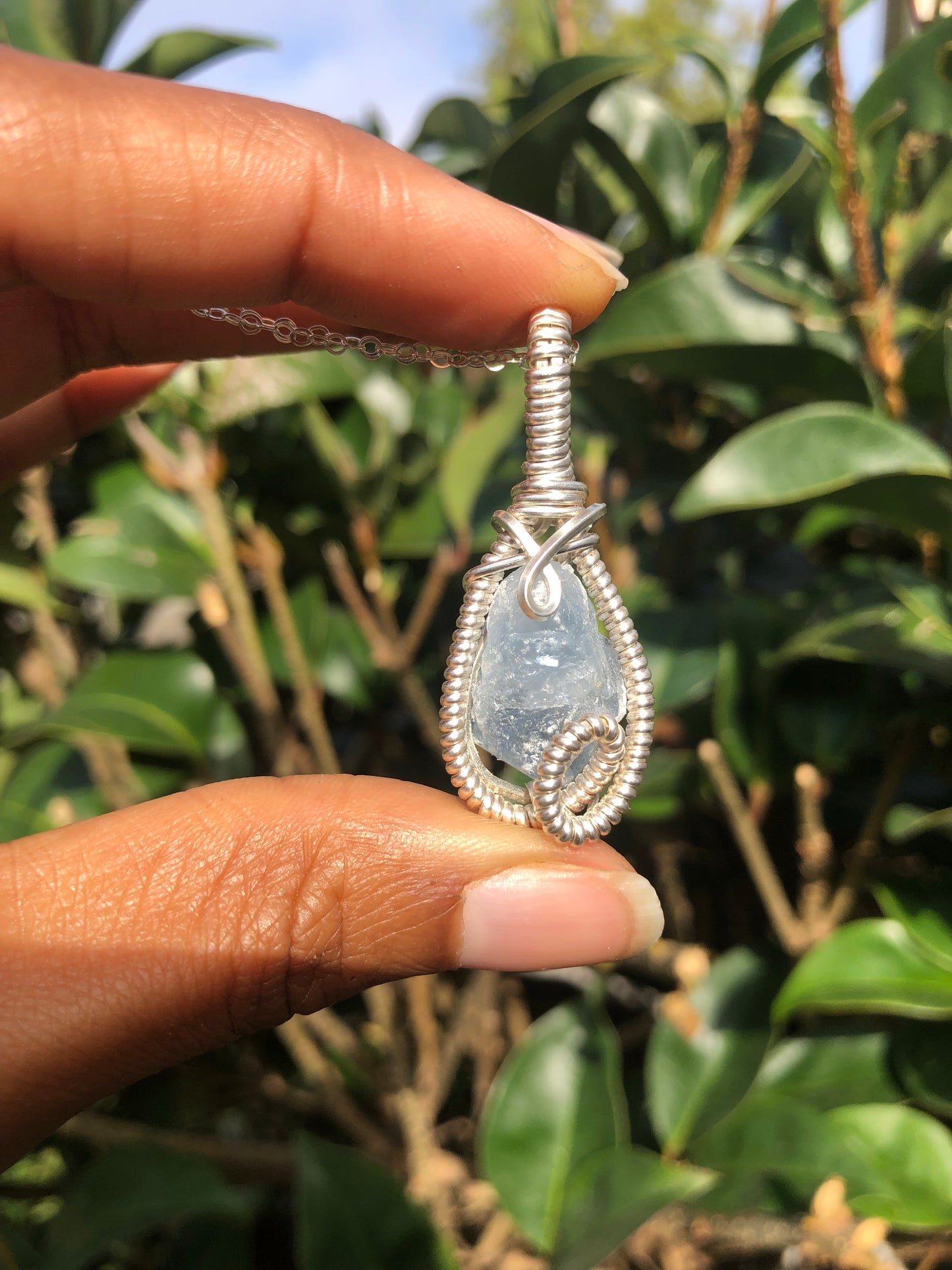 Celestite necklace