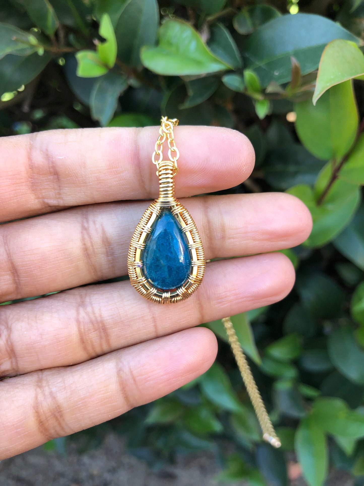 Blue Apatite Necklace