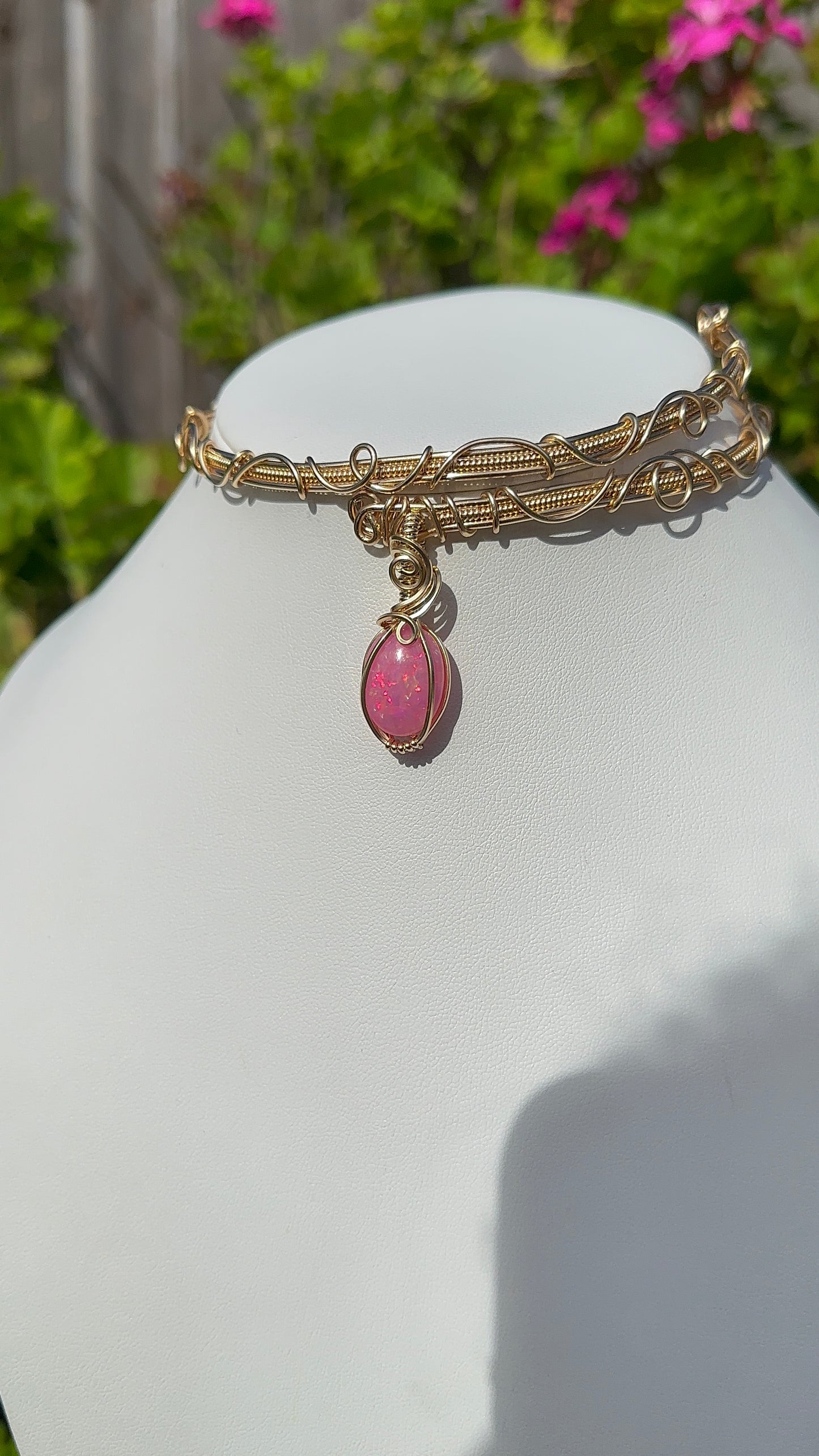Pink Opal Choker