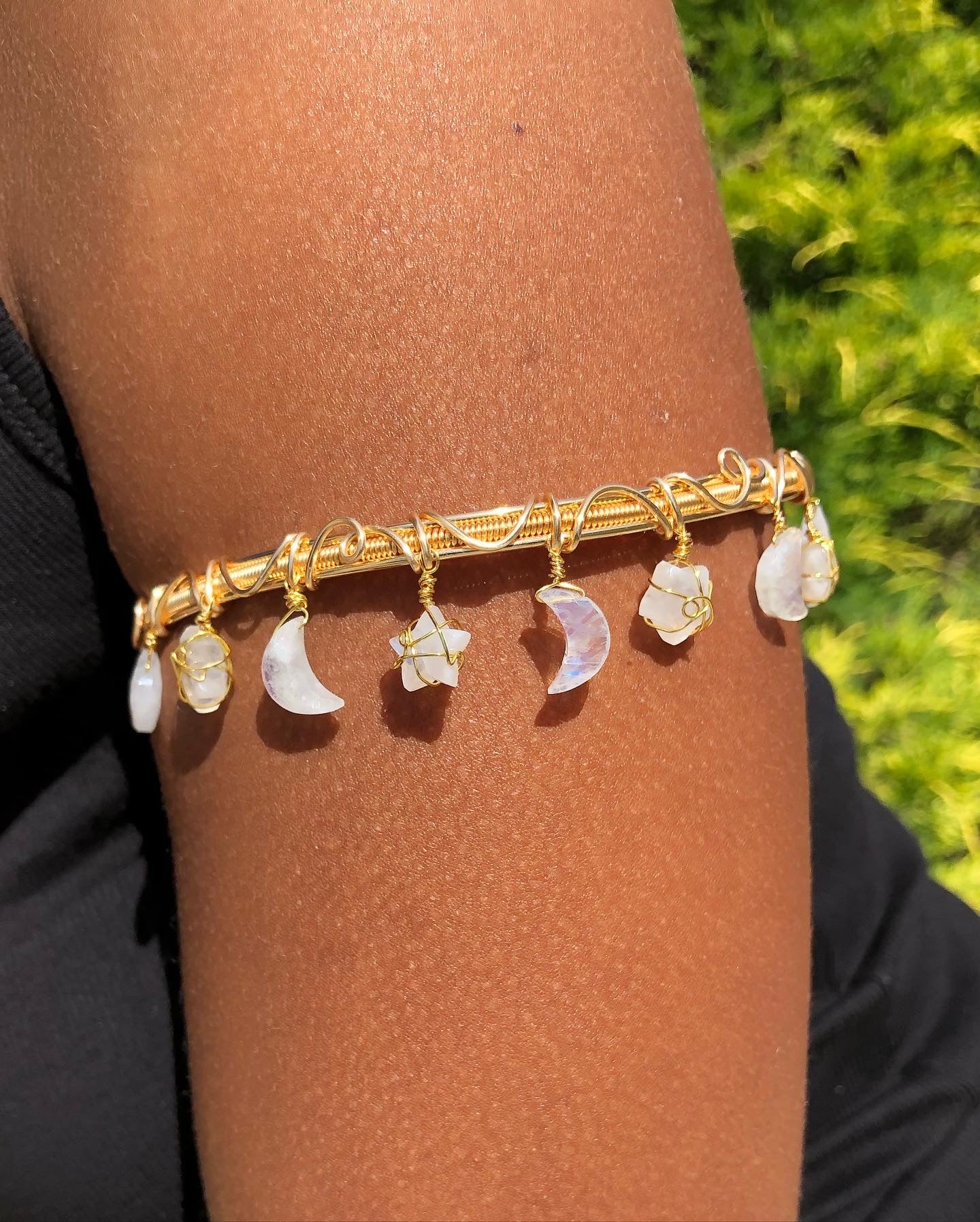 Moon & Star Charm Choker