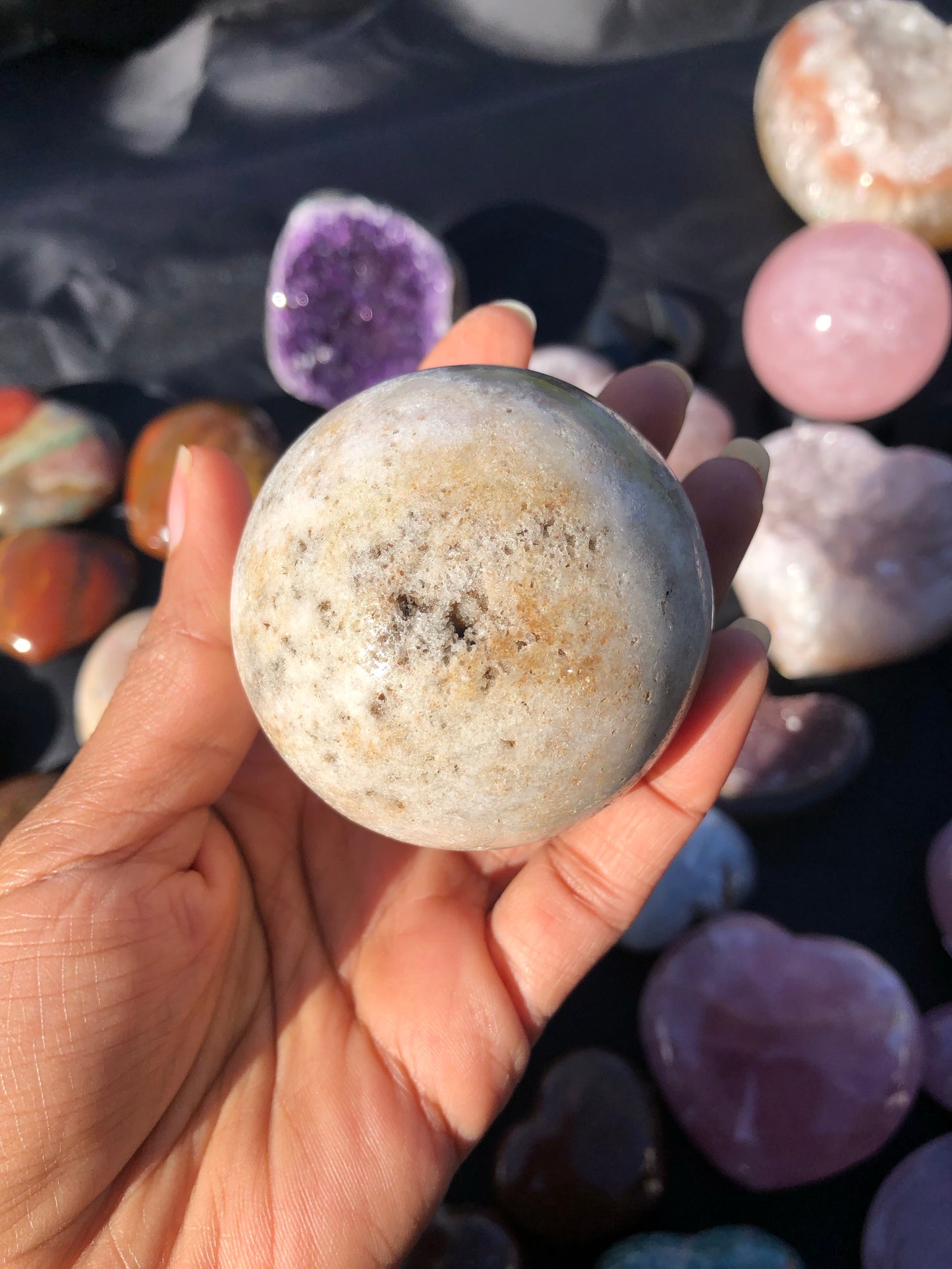 Pink Amethyst Druzy Sphere