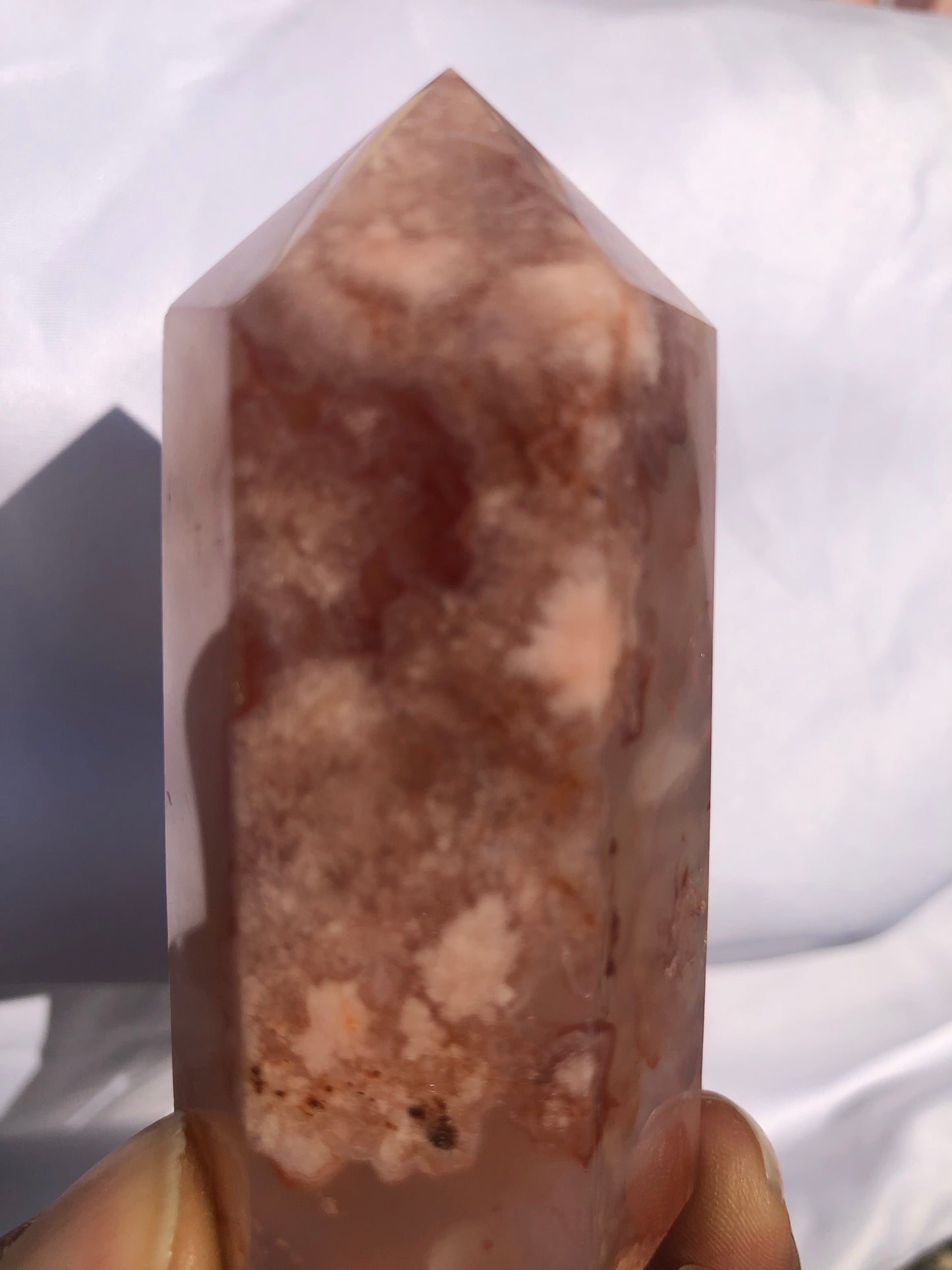 Flower Agate x Carnelian Tower