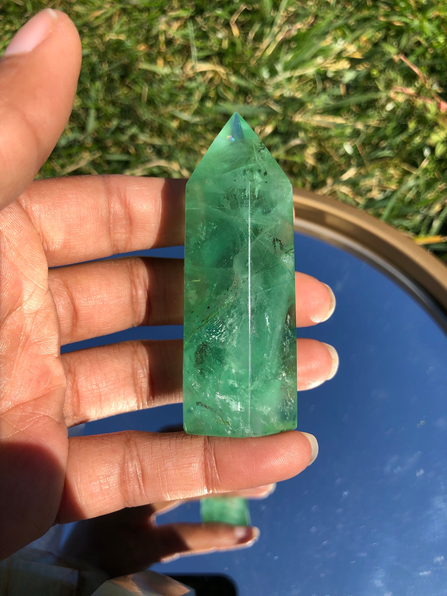 Green Flourite Tower