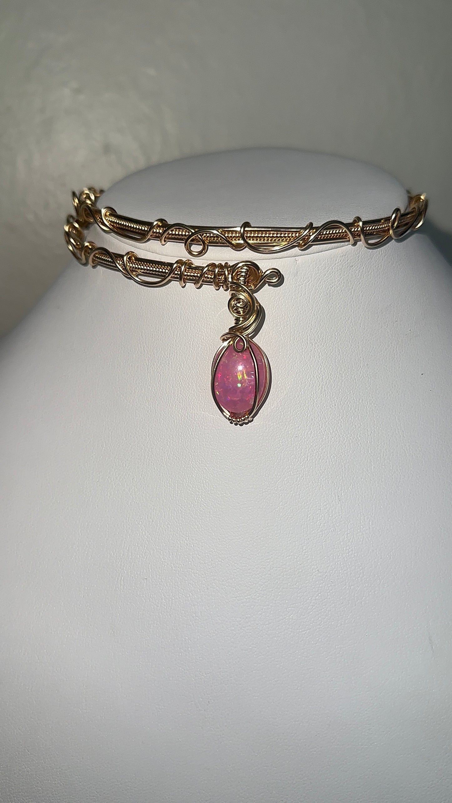 Pink Opal Choker