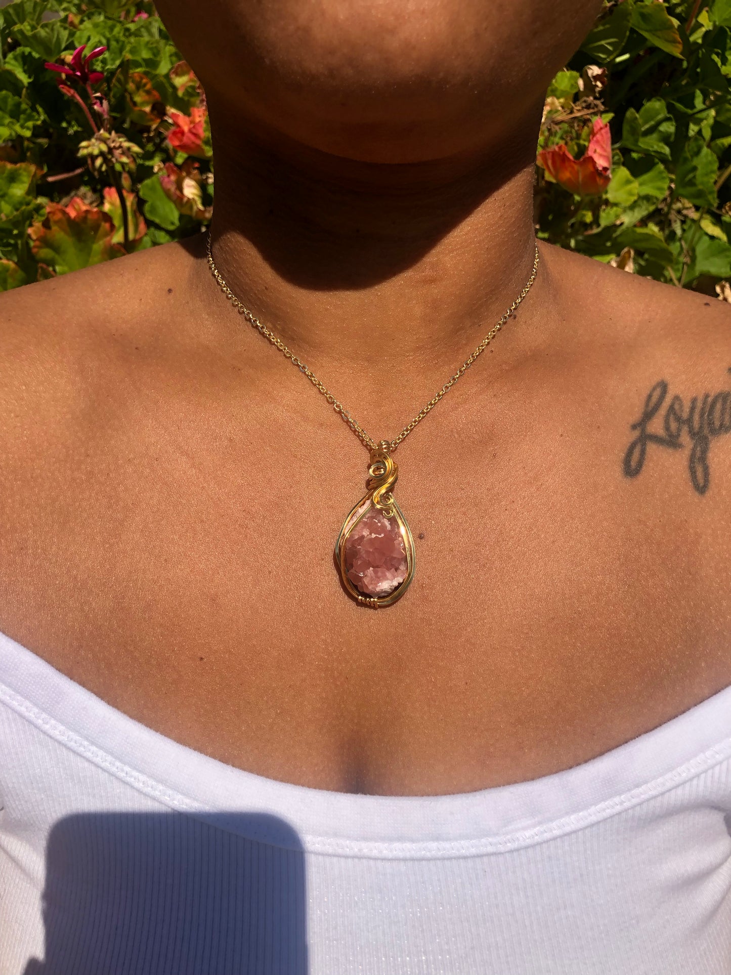 Pink Amethyst Necklace