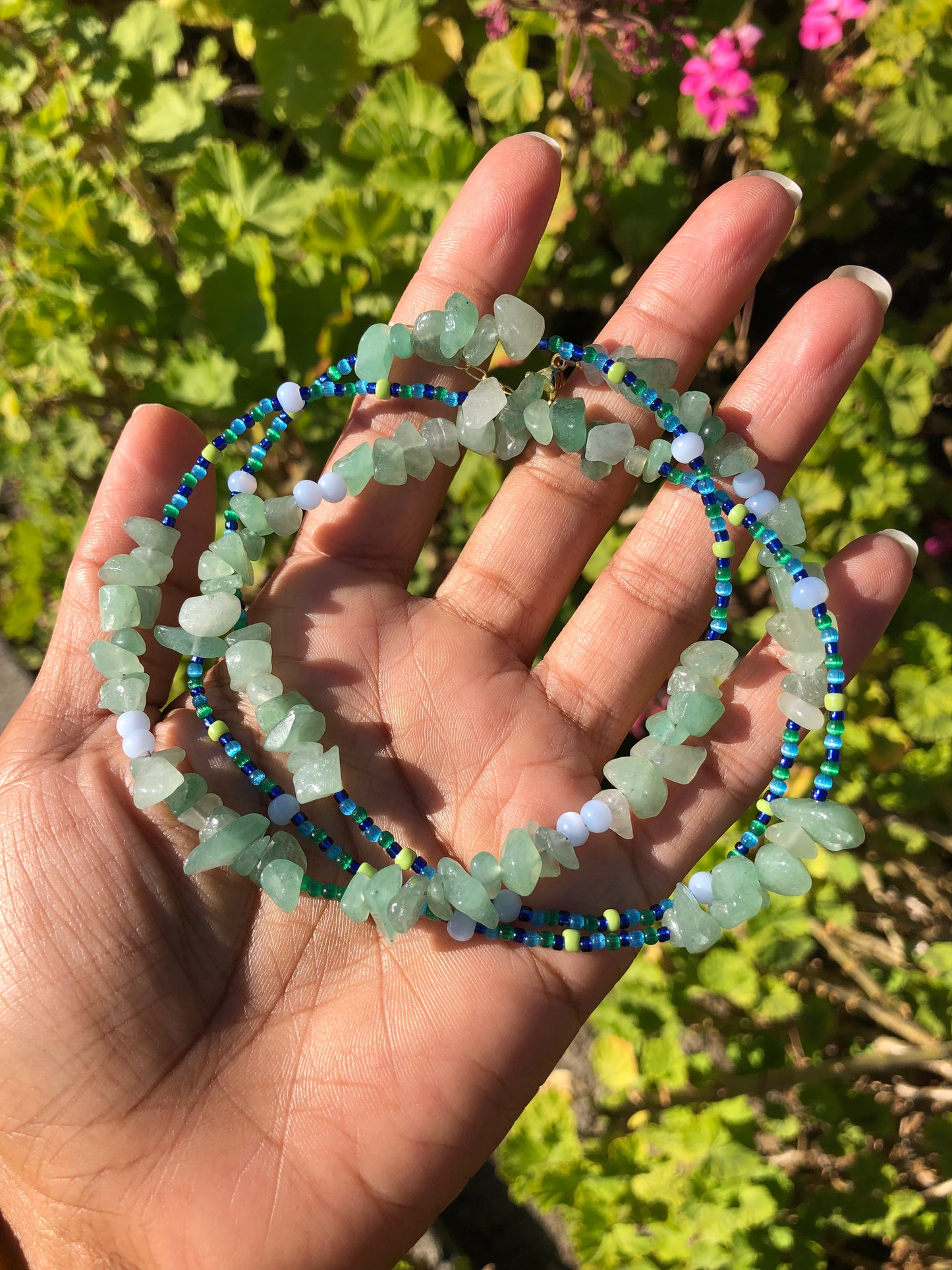 Green adventurine Waist Beads