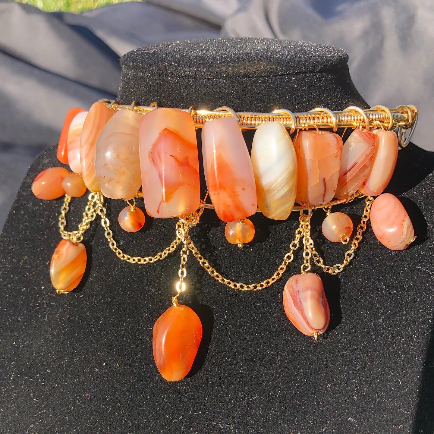Carnelian Goddess Choker