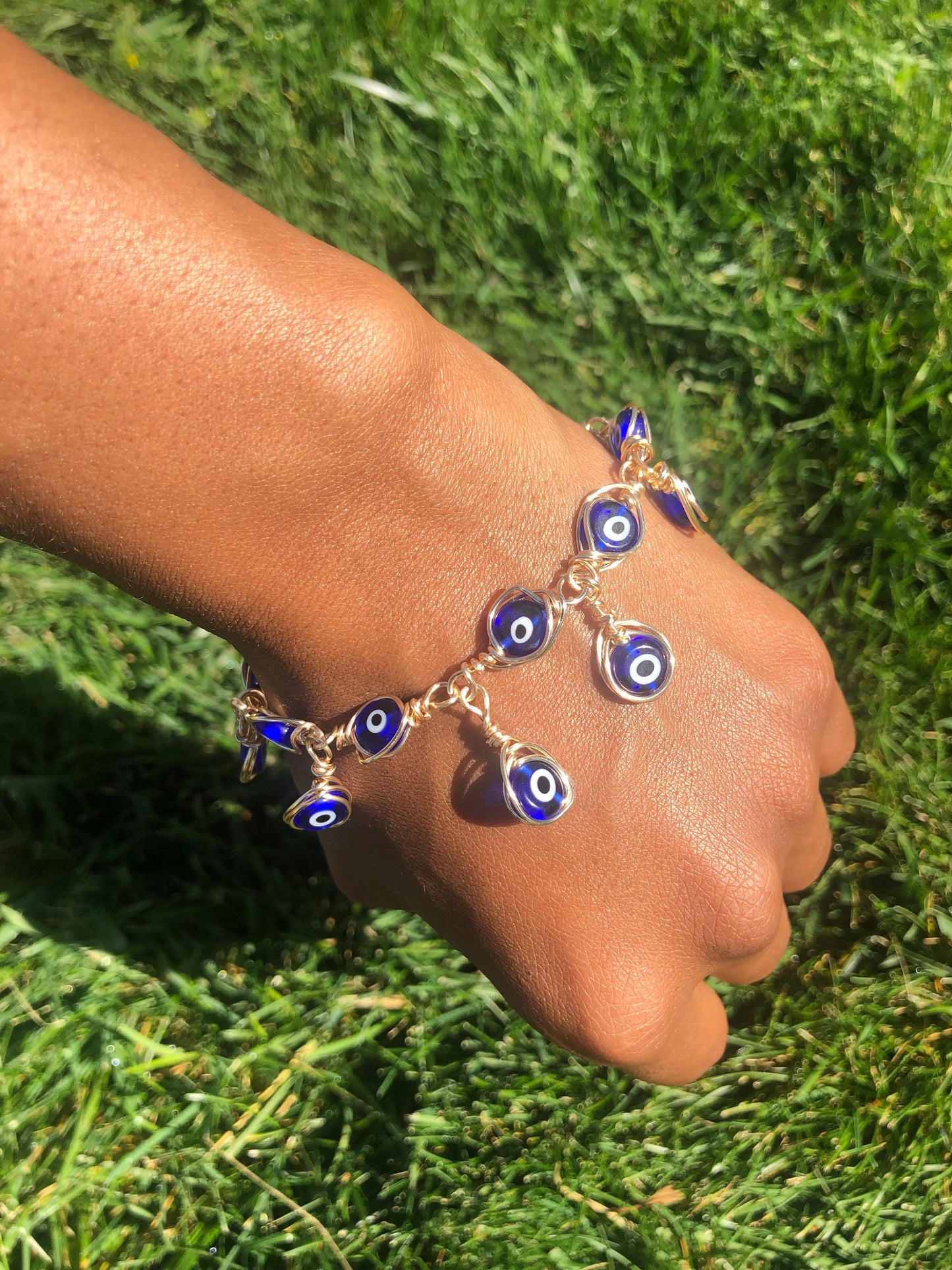 Evil eye charm bracelet