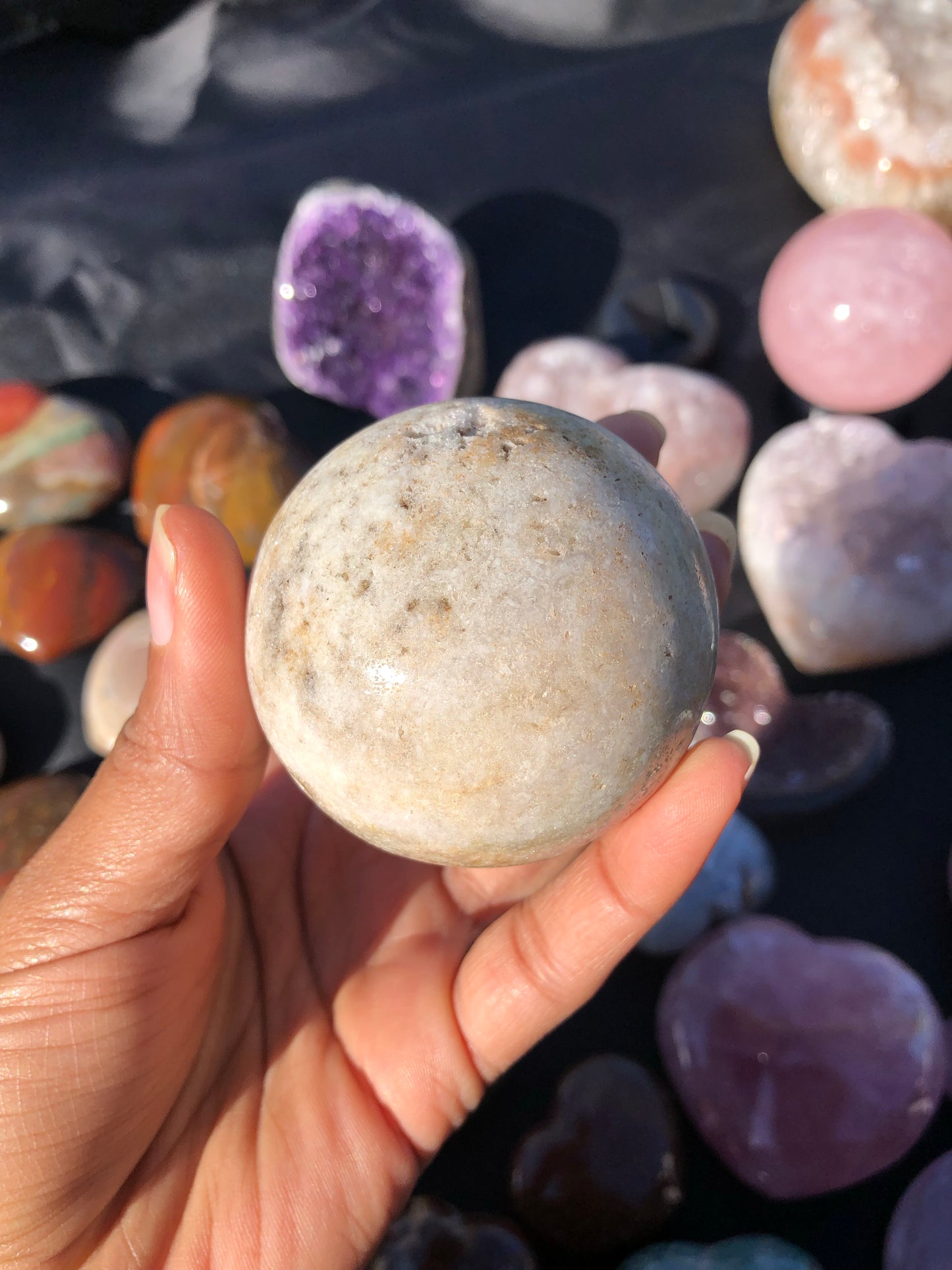 Pink Amethyst Druzy Sphere