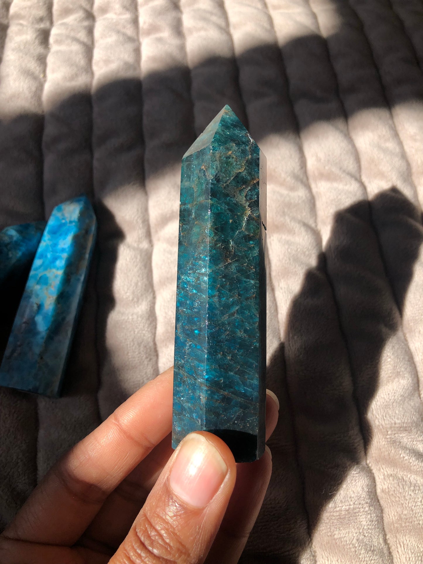 Blue Apatite Towers