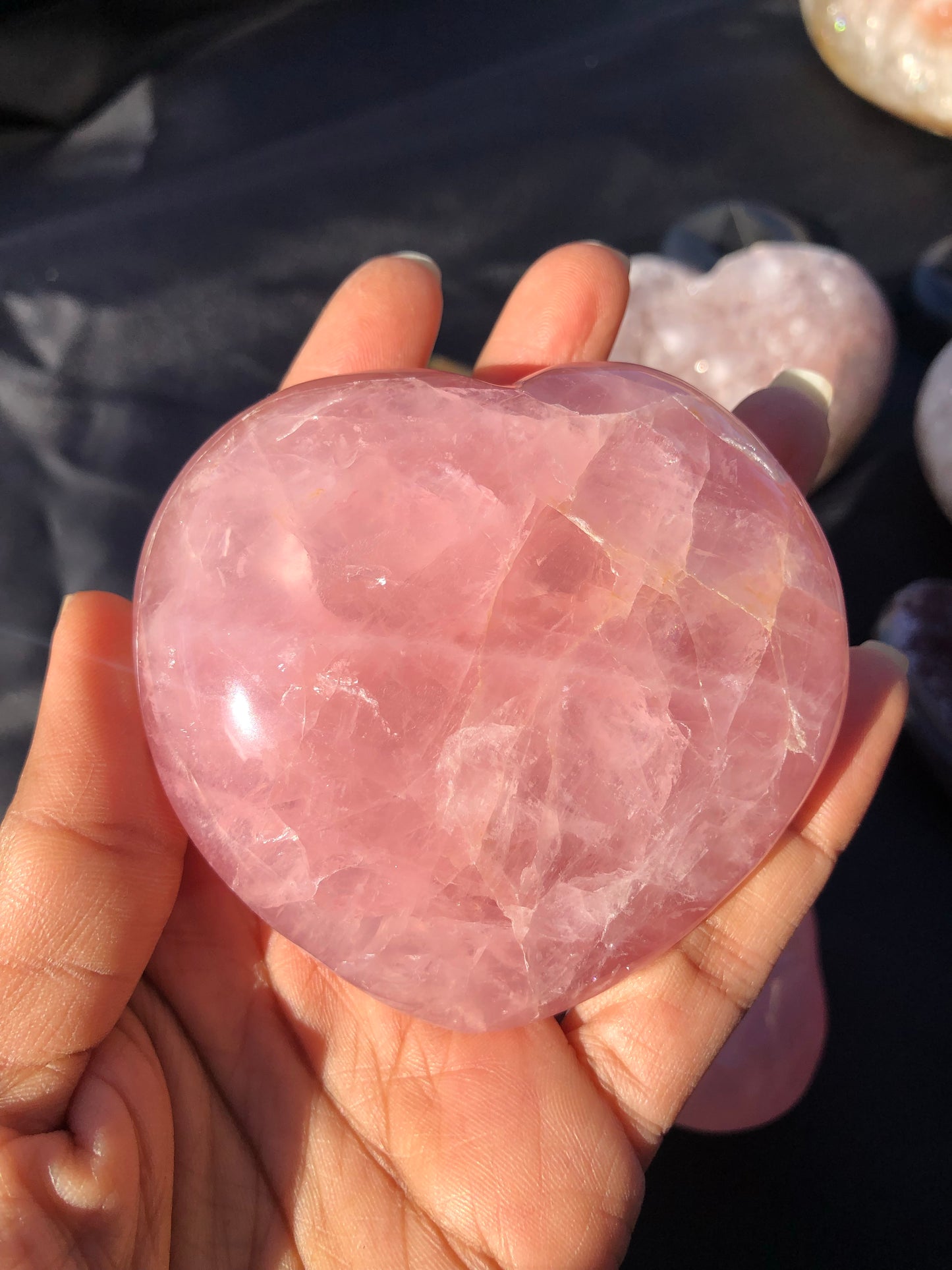 Rose Quartz Heart