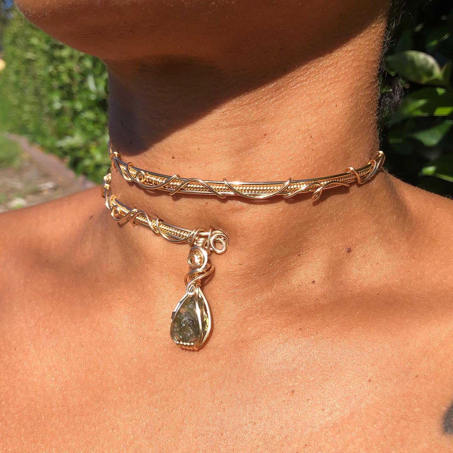 Moldavite Choker