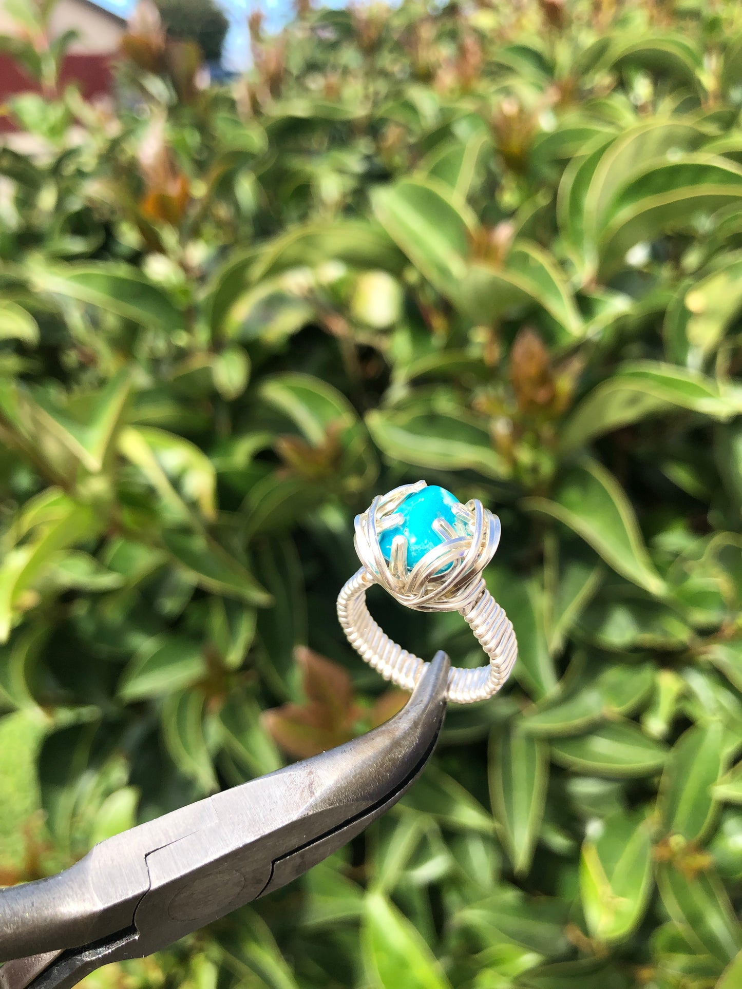 Turquoise Lotus Ring