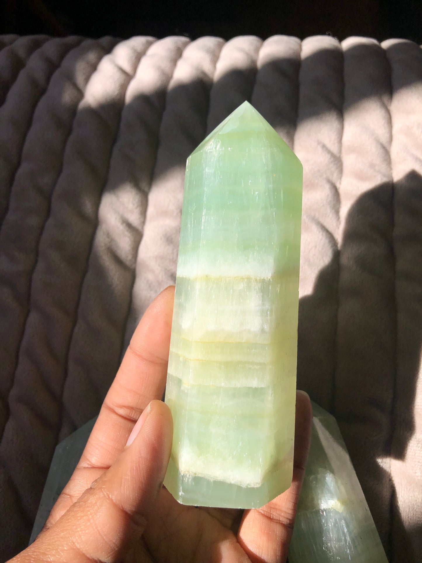 Pistachio Calcite Tower