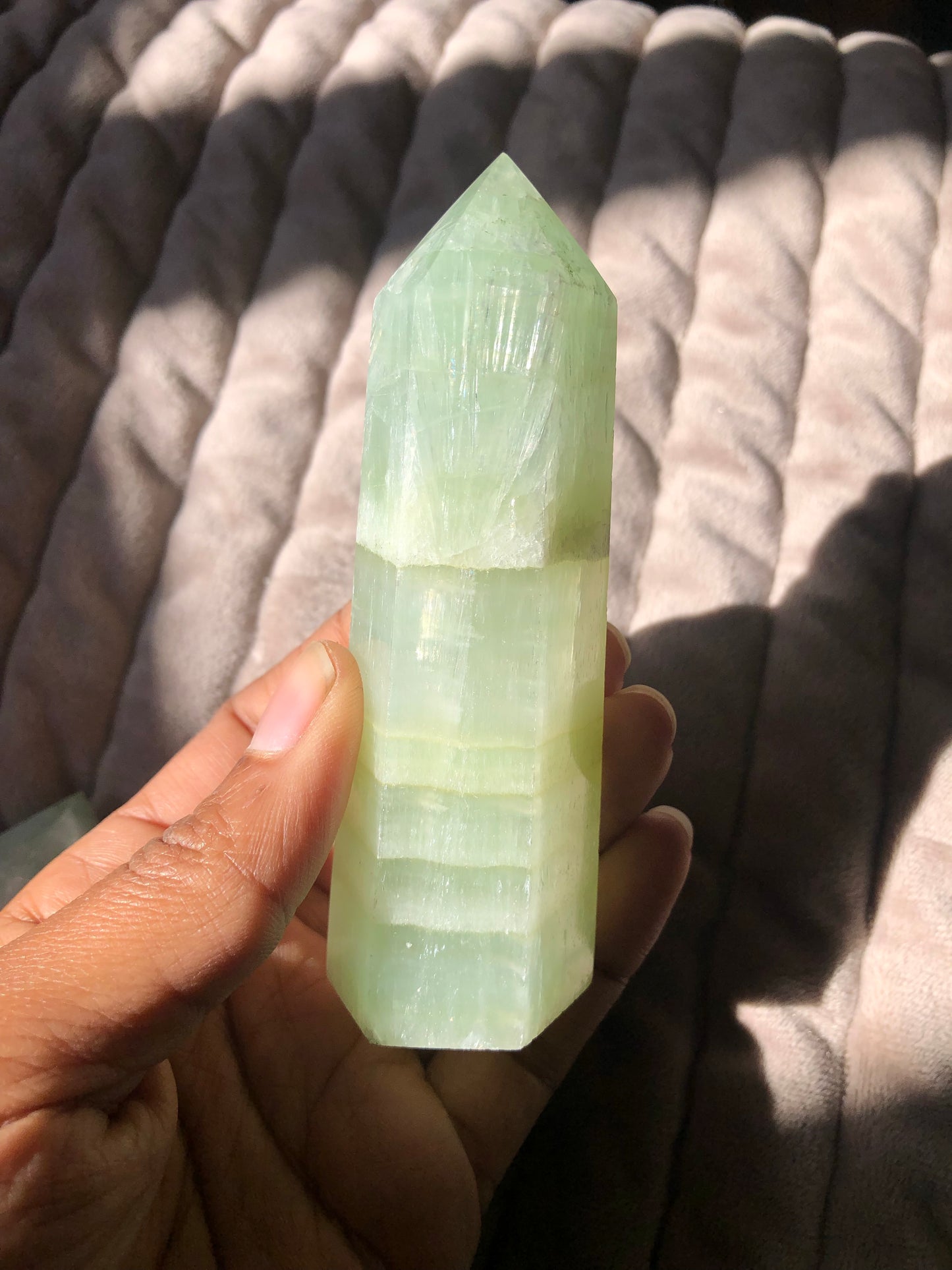 Pistachio Calcite Tower
