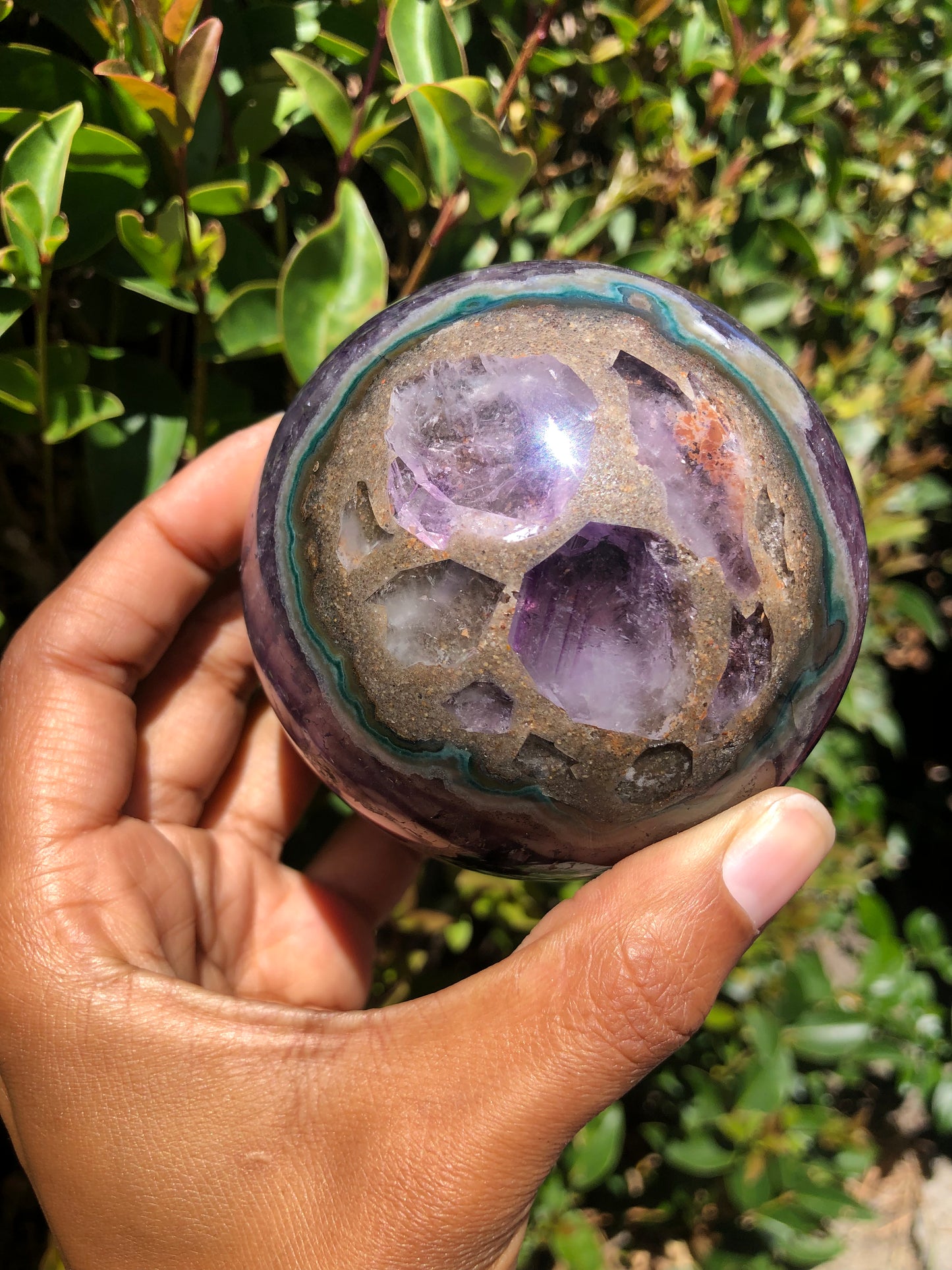 Amethyst Geode Sphere