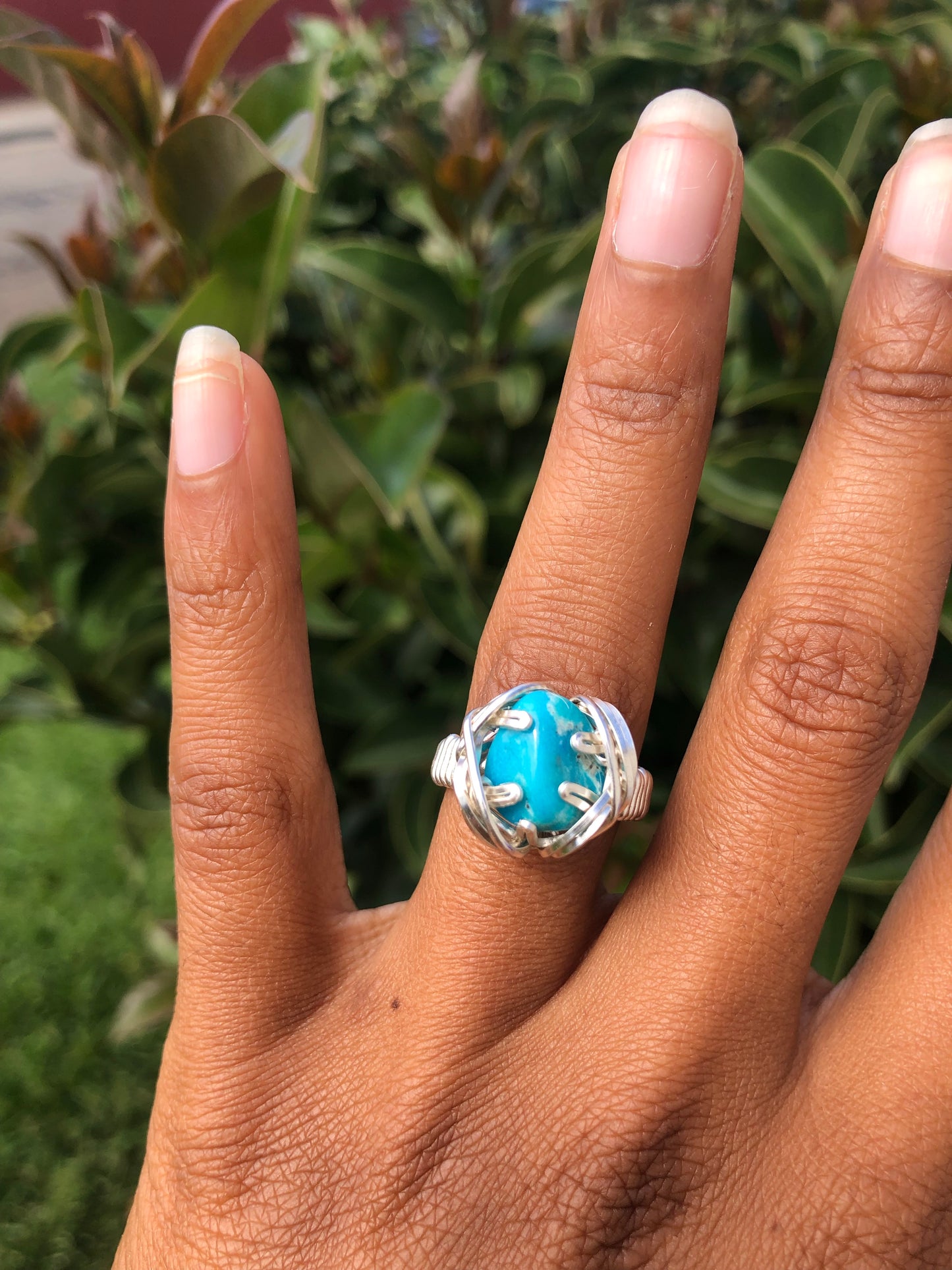 Turquoise Lotus Ring