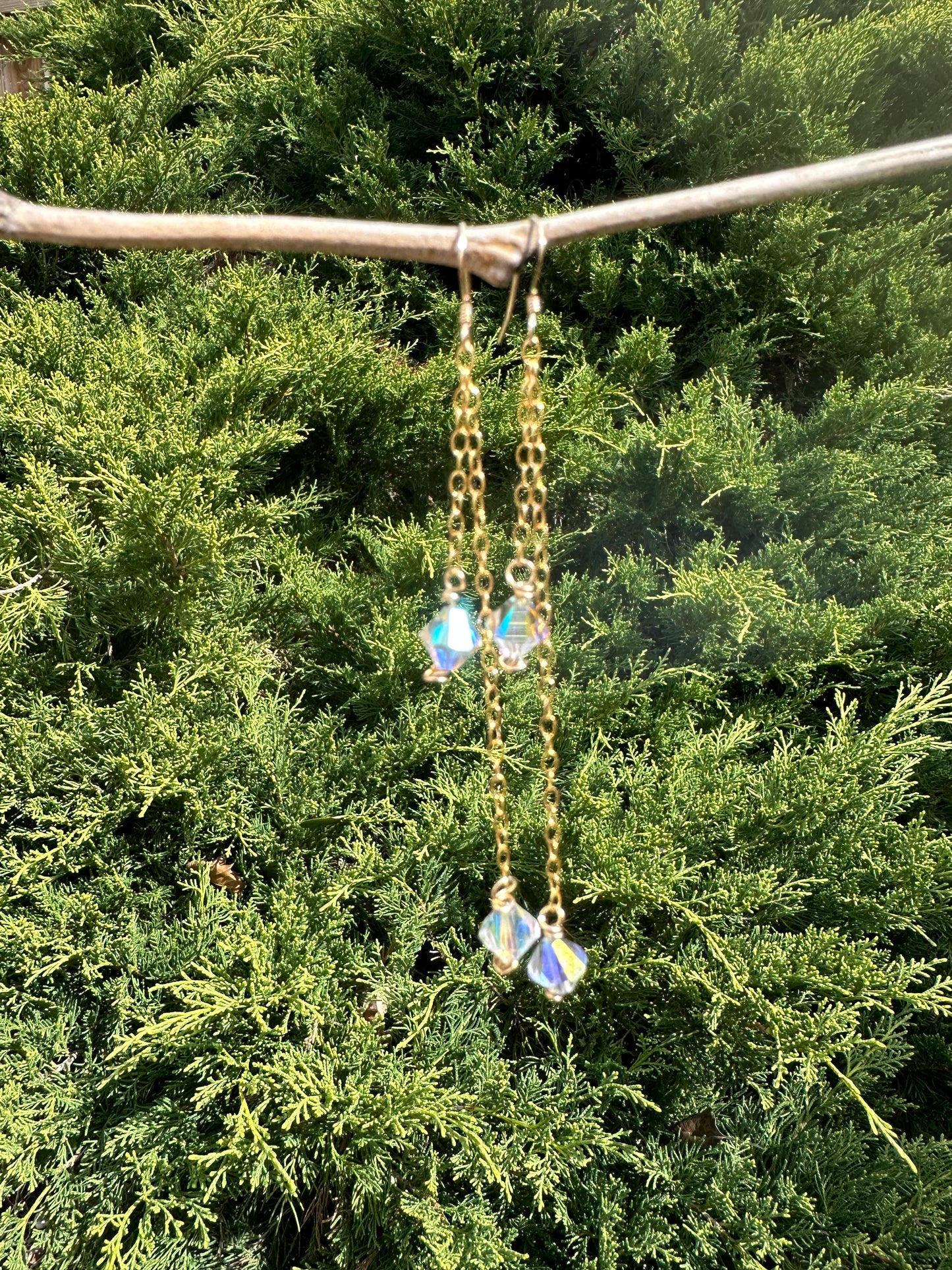 Crystal drop earrings