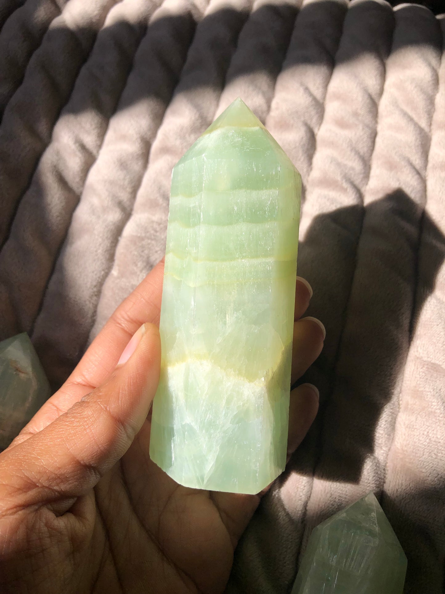 Pistachio Calcite Tower