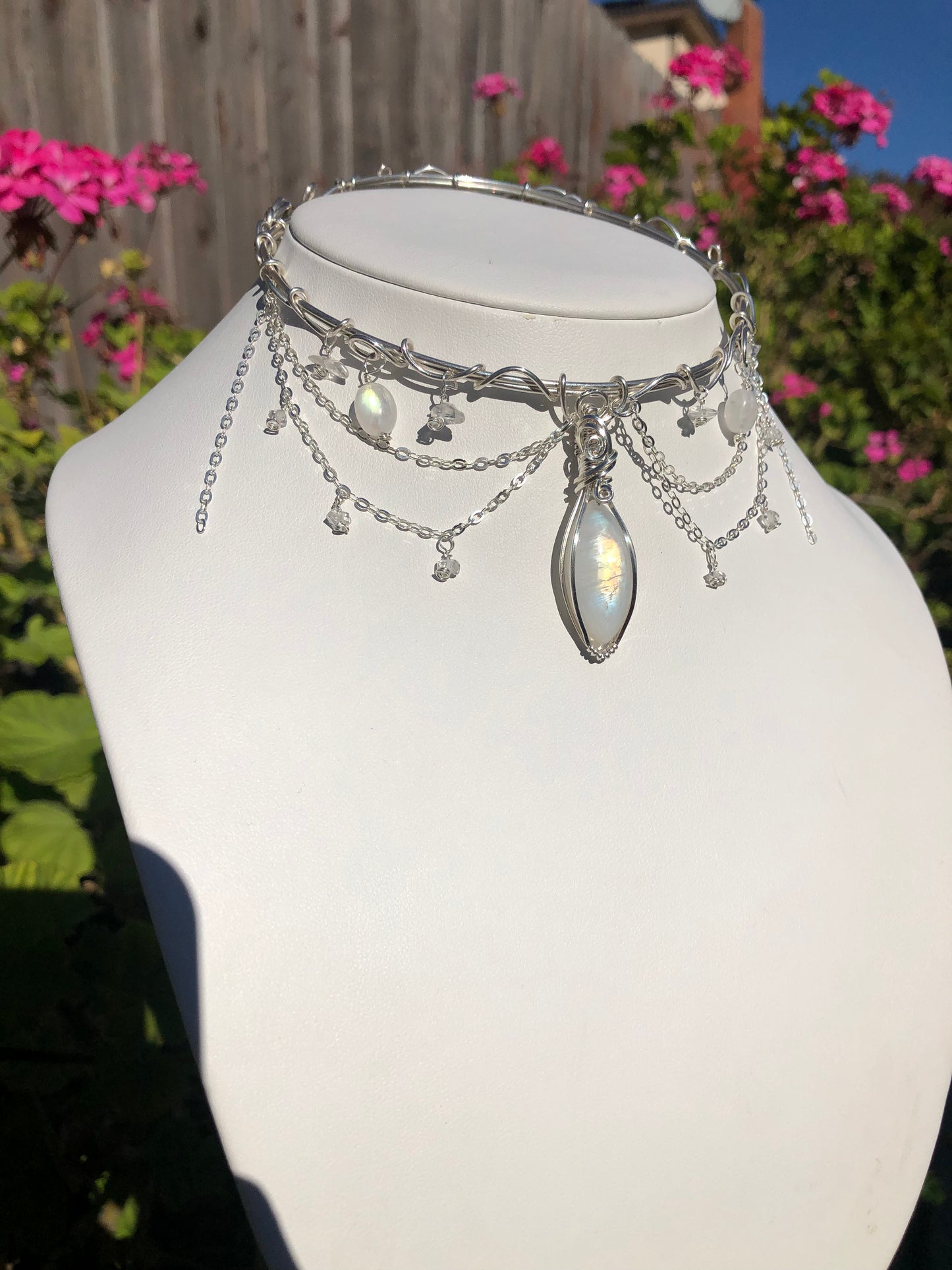 Moonstone Choker