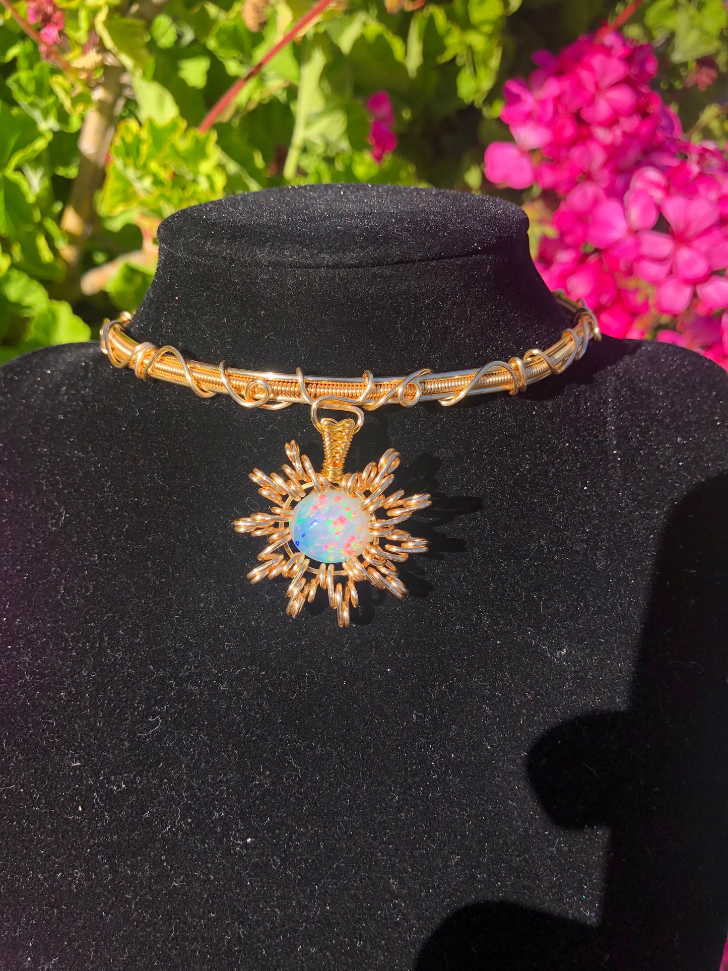 Sun Opal Choker