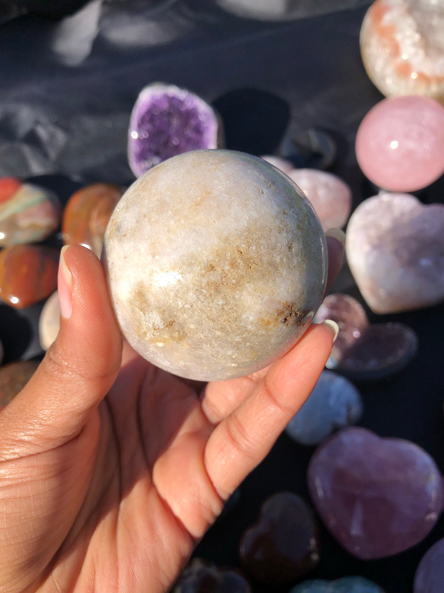 Pink Amethyst Druzy Sphere