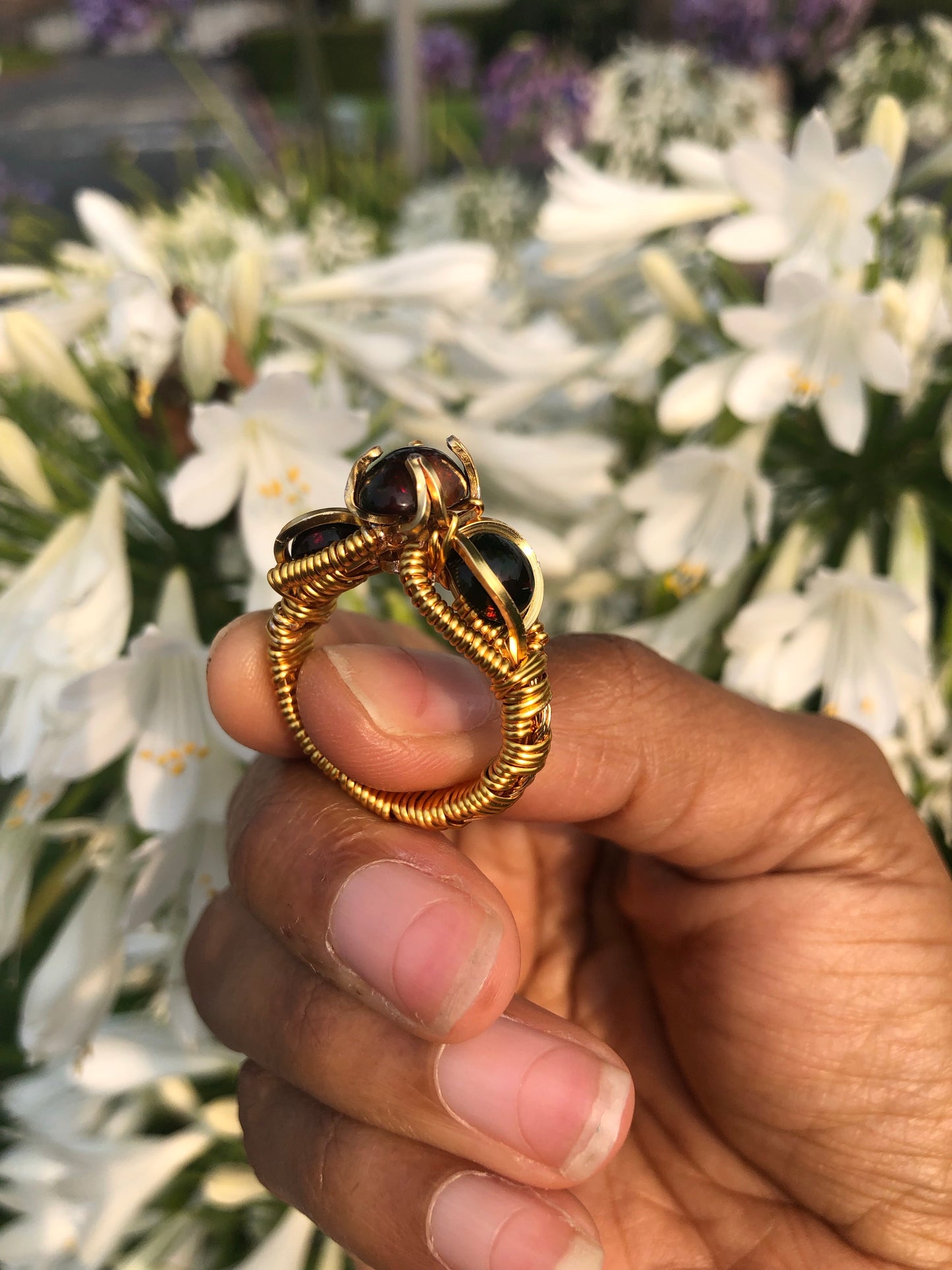 Black Opal Ring