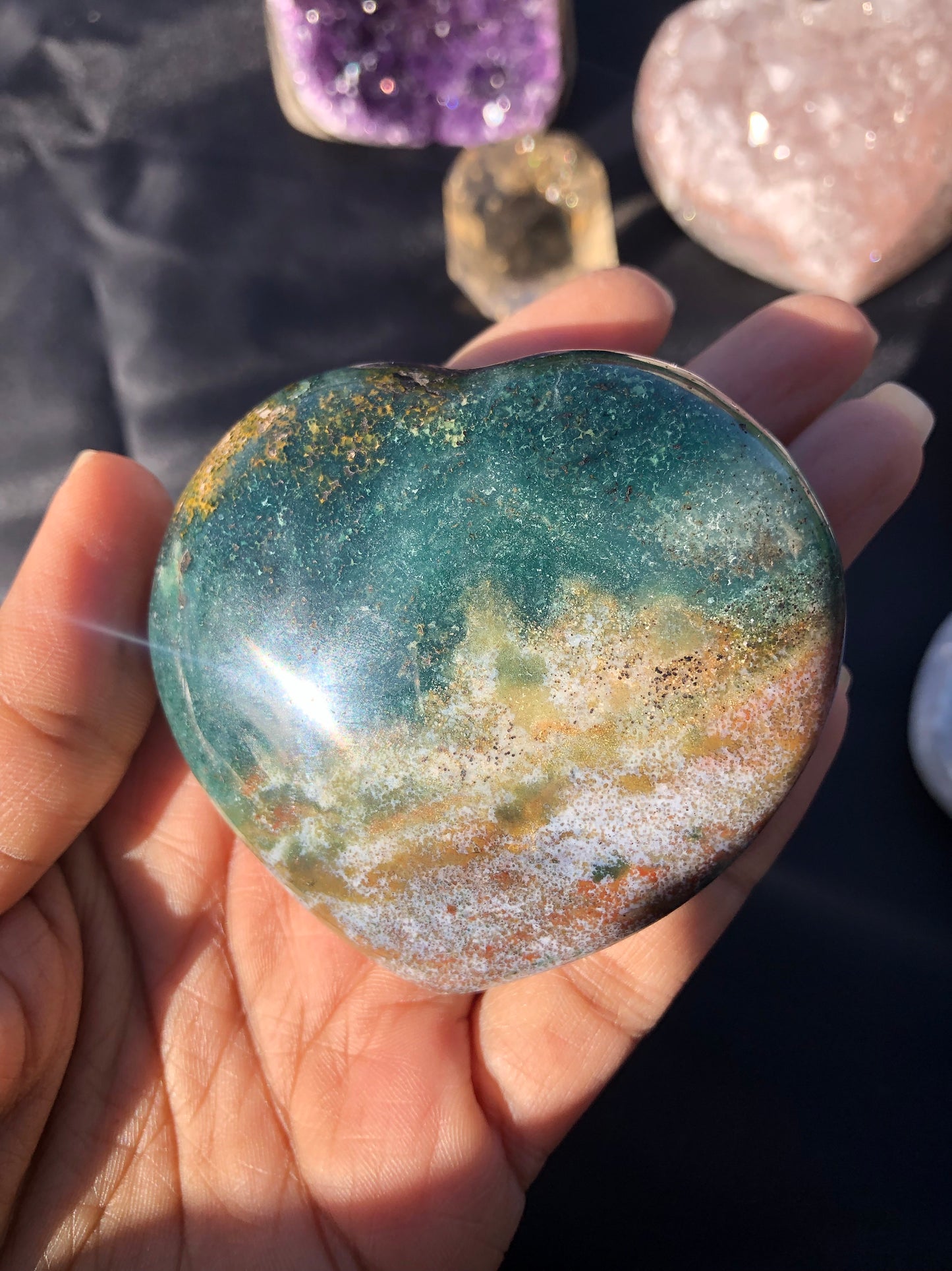 Ocean Jasper Heart