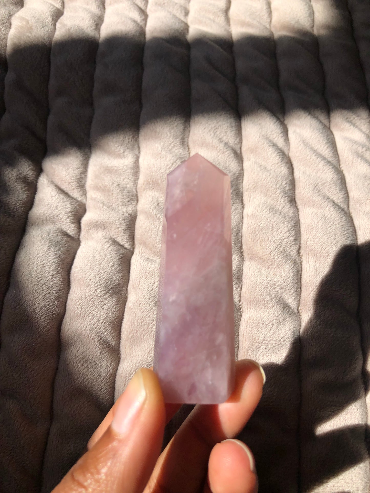 Lavender Rose Quartz Tower