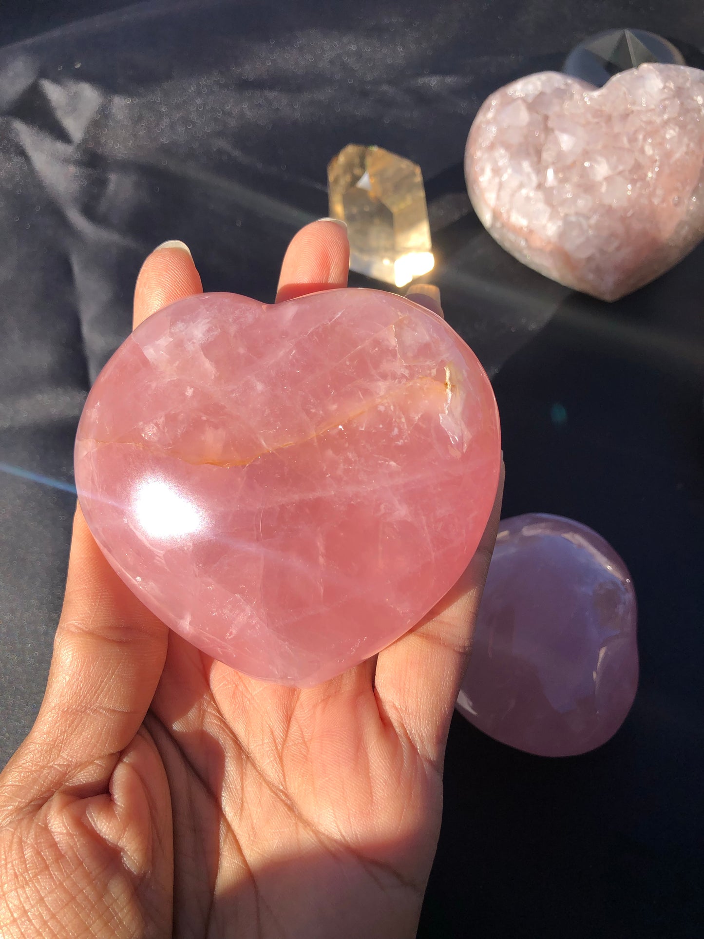 Rose Quartz Heart
