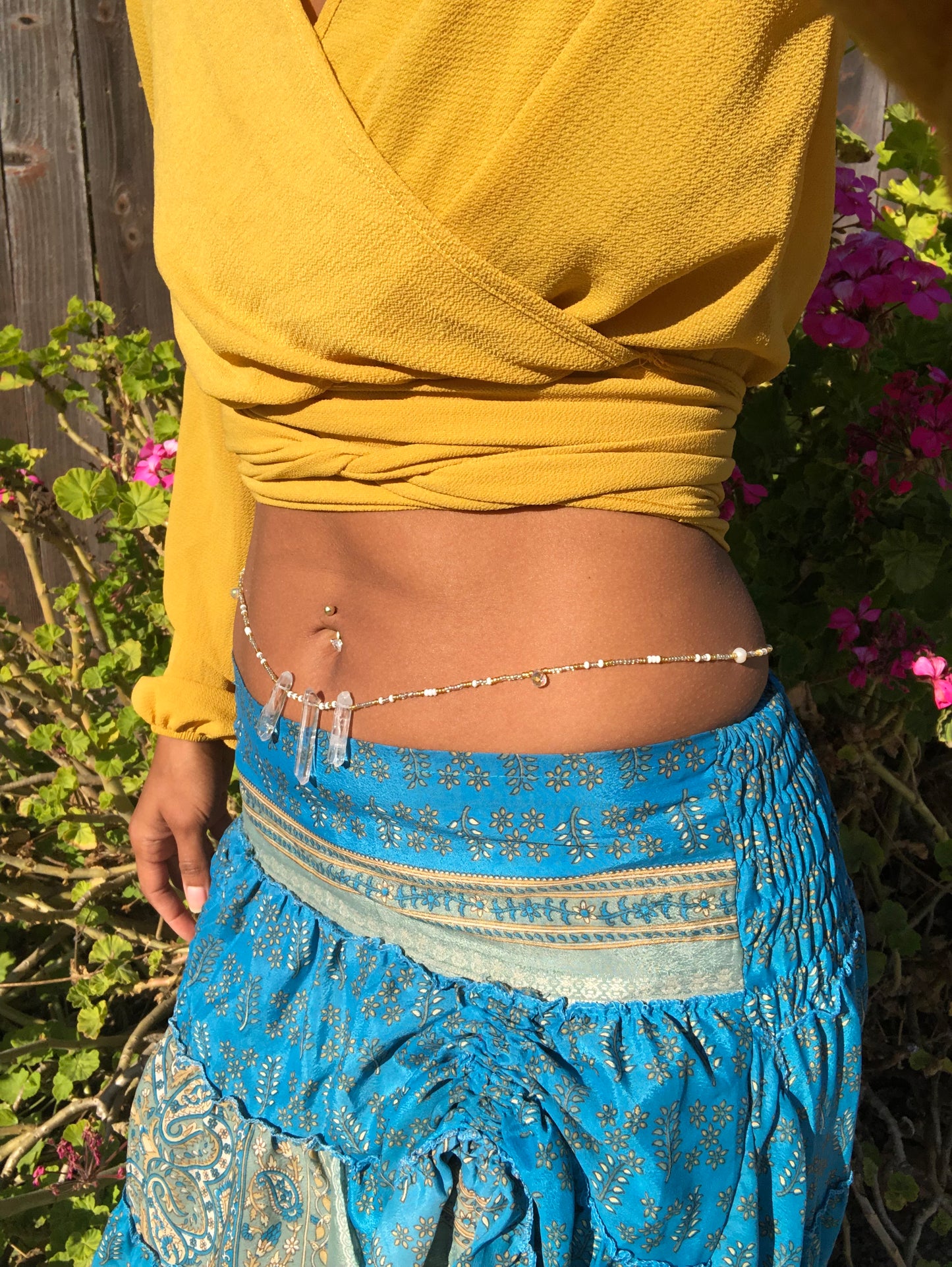 Clear Quartz Goddess Waist Beads